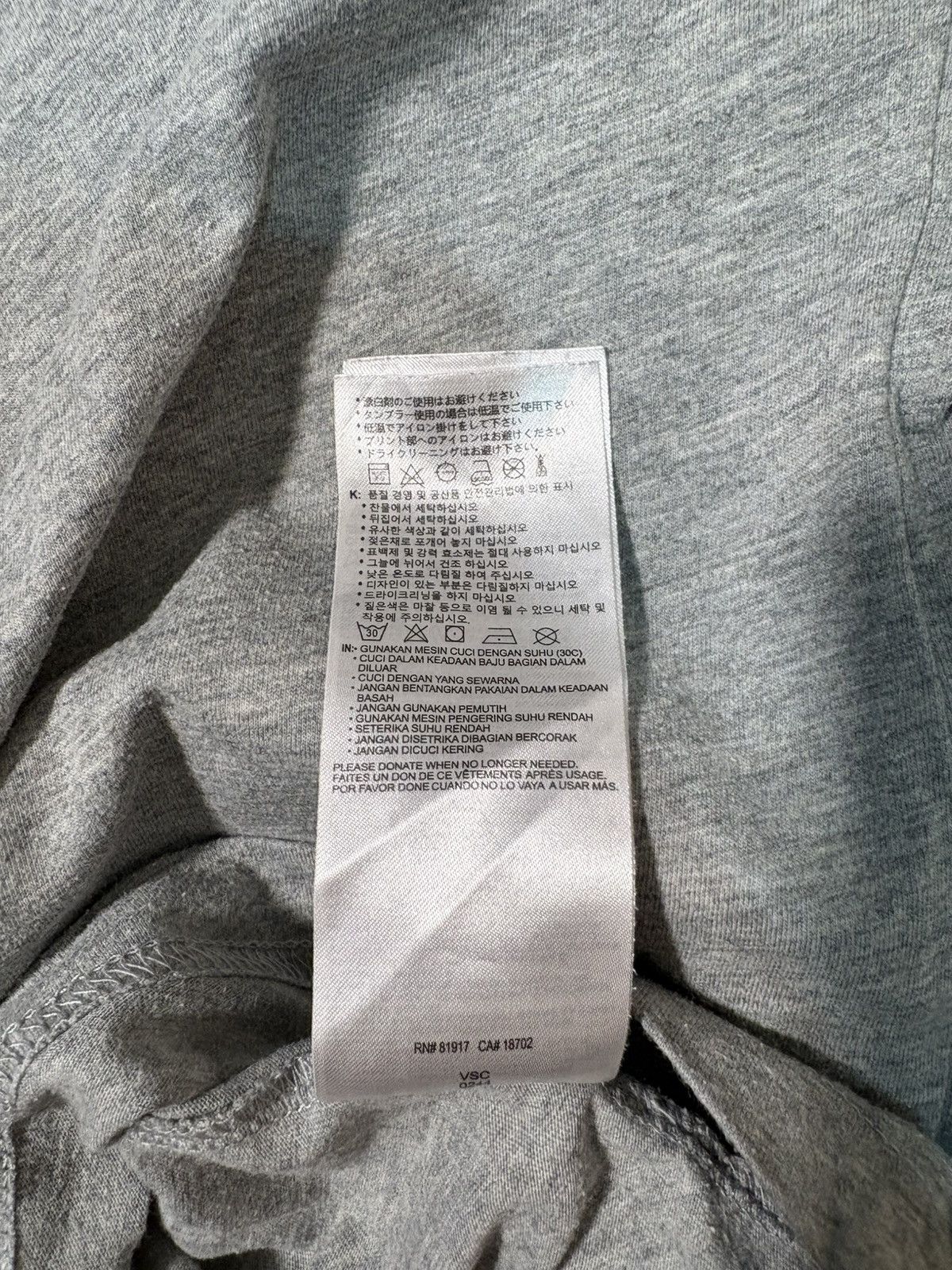 Converse Converse All Star Multi Logo Graphic Tee Heather Grey Size US XXS / EU 40 - 10 Thumbnail