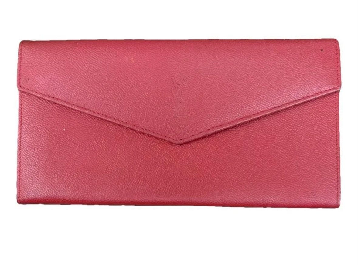 Yves Saint Laurent Yves Saint Laurent Vintage Red Envelope Wallet with COA Size ONE SIZE - 1 Thumbnail