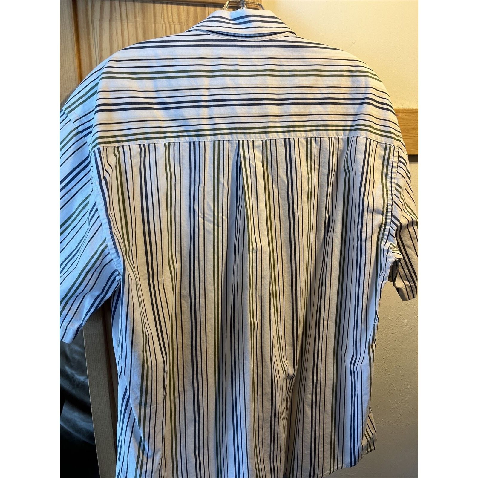 Supreme Supreme Vintage Men’s L White Blue Striped SS Cotton Shirt Size US L / EU 52-54 / 3 - 8 Thumbnail