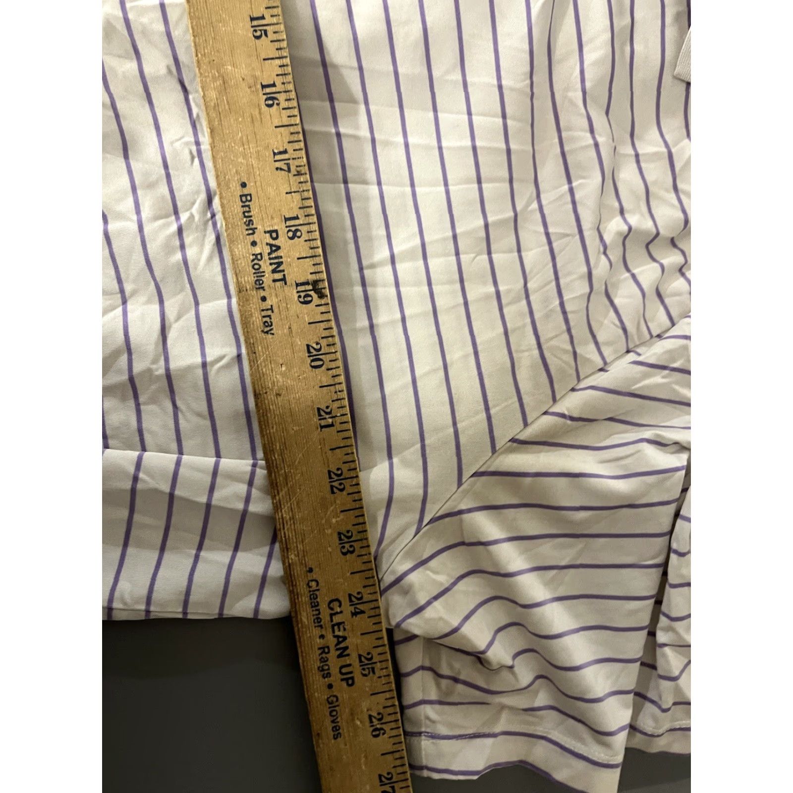 Ralph Lauren RLX Ralph Lauren Polo Golf Shirt Purple & White Striped Men’s XL Logo Size US XL / EU 56 / 4 - 5 Thumbnail