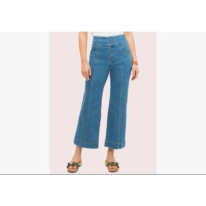 Kate Spade Kate Spade | Cropped, 3 Button, Flair Jeans | Size 27 Size 27" / US 4 / IT 40 - 1 Thumbnail