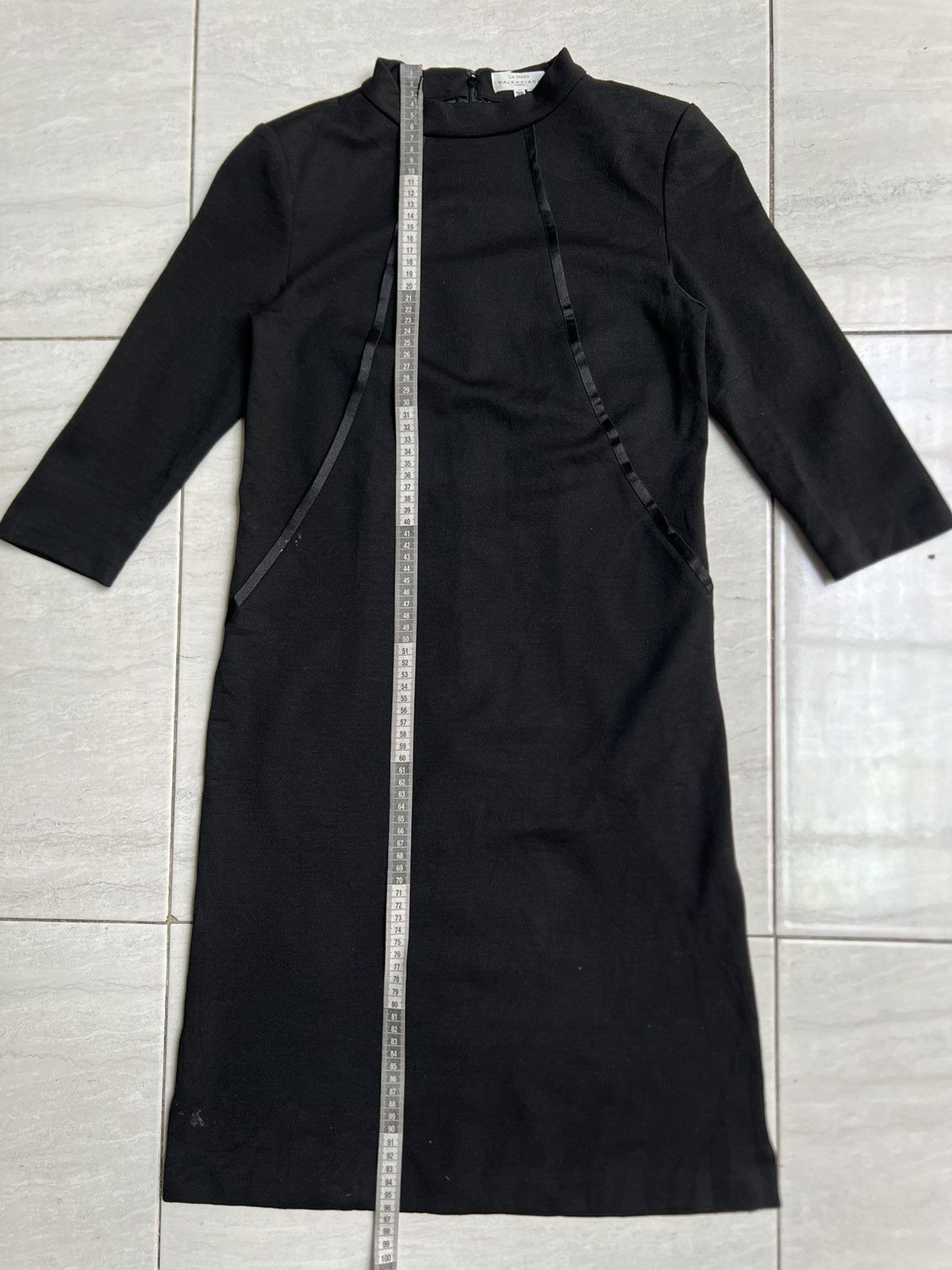 Balenciaga BALENCIAGA Paris Black Dress Size XS / US 0-2 / IT 36-38 - 7 Thumbnail