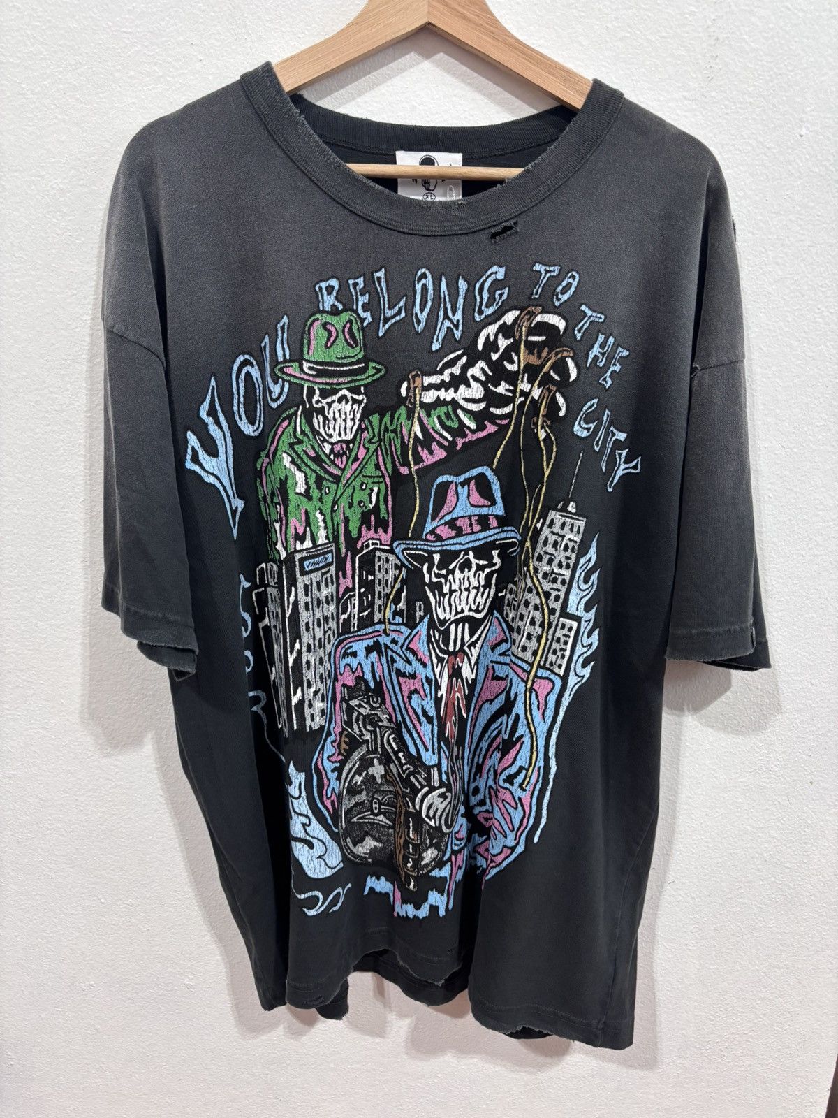 Warren Lotas Warren Lotas You Belong To The City Grey Tee Size US XL / EU 56 / 4 - 1 Thumbnail