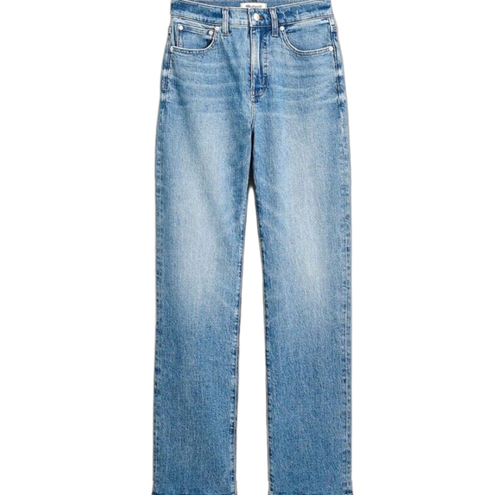 Madewell Madewell Petite 90s Straight Jeans Enmore Wash Size 32P Medium Wash Blue Womens Size 24" / US 00 / IT 34 - 1 Thumbnail