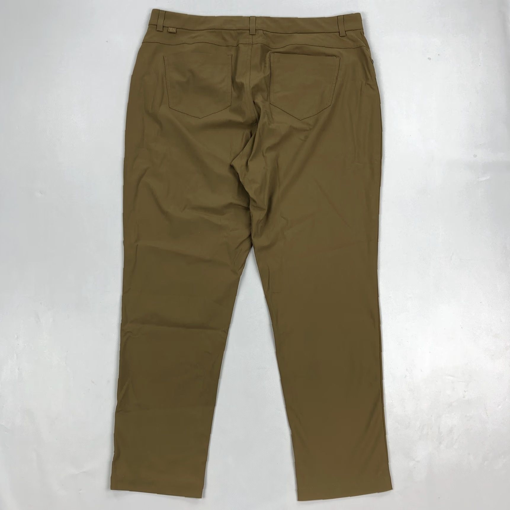 Vintage VRST Mens Pants W38 L30 Athletic Chino Tech Fabric Khaki Brown Stretch Breathable Pockets Size US 38 / EU 54 - 3 Thumbnail
