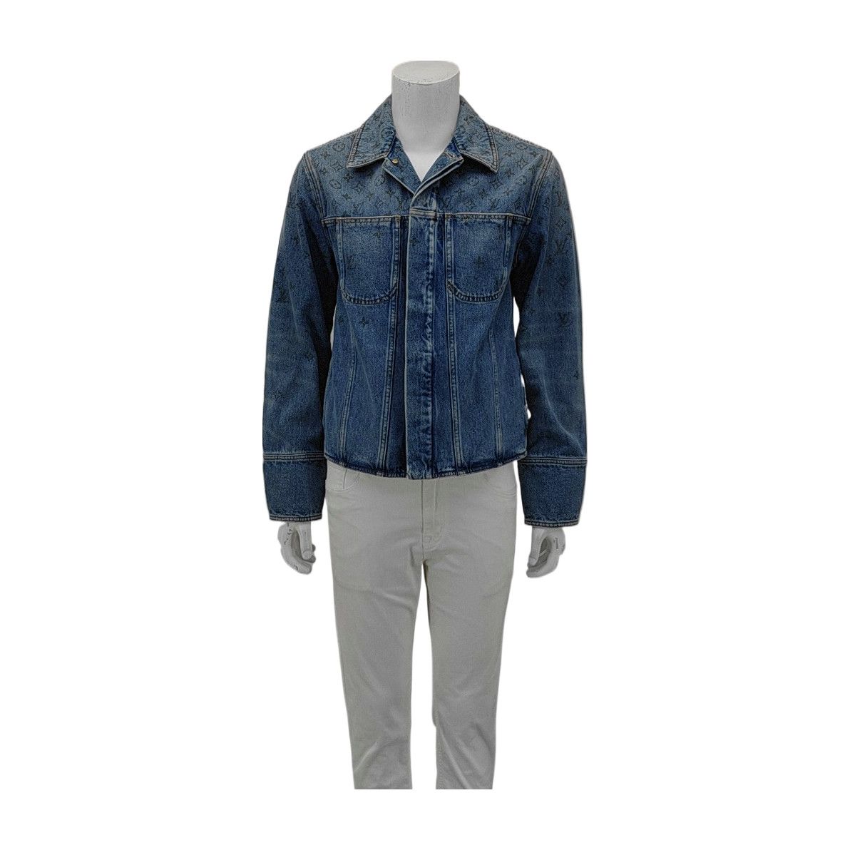 Louis Vuitton Louis Vuitton Monogram Denim Jacket Size M Size US M / EU 48-50 / 2 - 1 Thumbnail