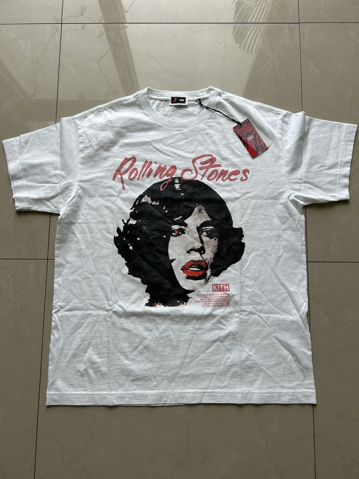 KITH for Rolling Stones Far Away Eyes Vintage Tシャツ Kith for Rolling Stones Far Away Eyes Vintage Tee - White