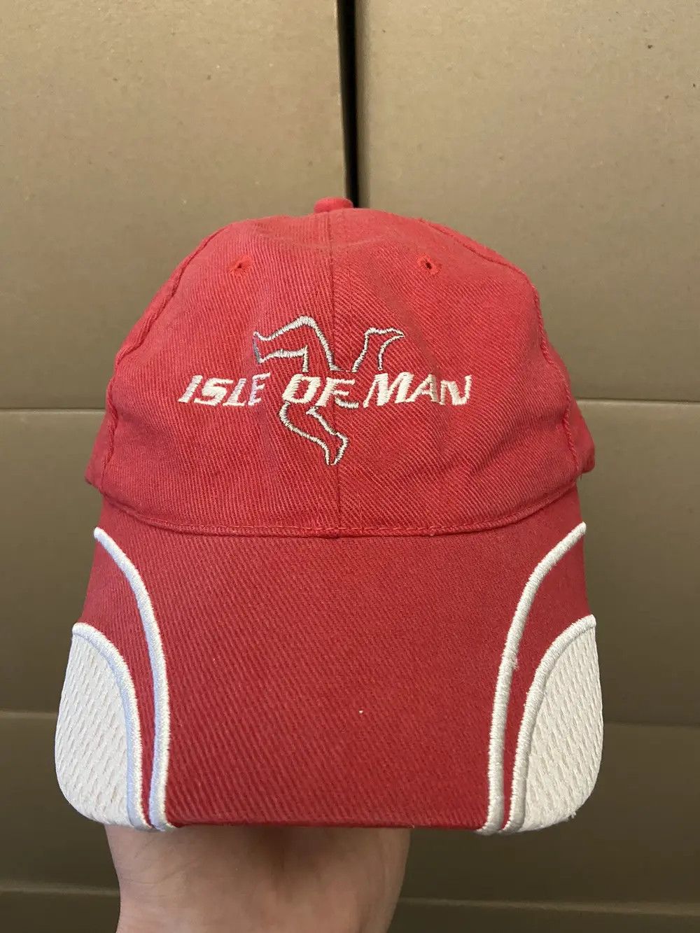 Japanese Brand VINTAGE ISLE OF MAN RACING CAP HAT Y2K MOTO JAPANESE SKAT F1 Size ONE SIZE - 7 Thumbnail