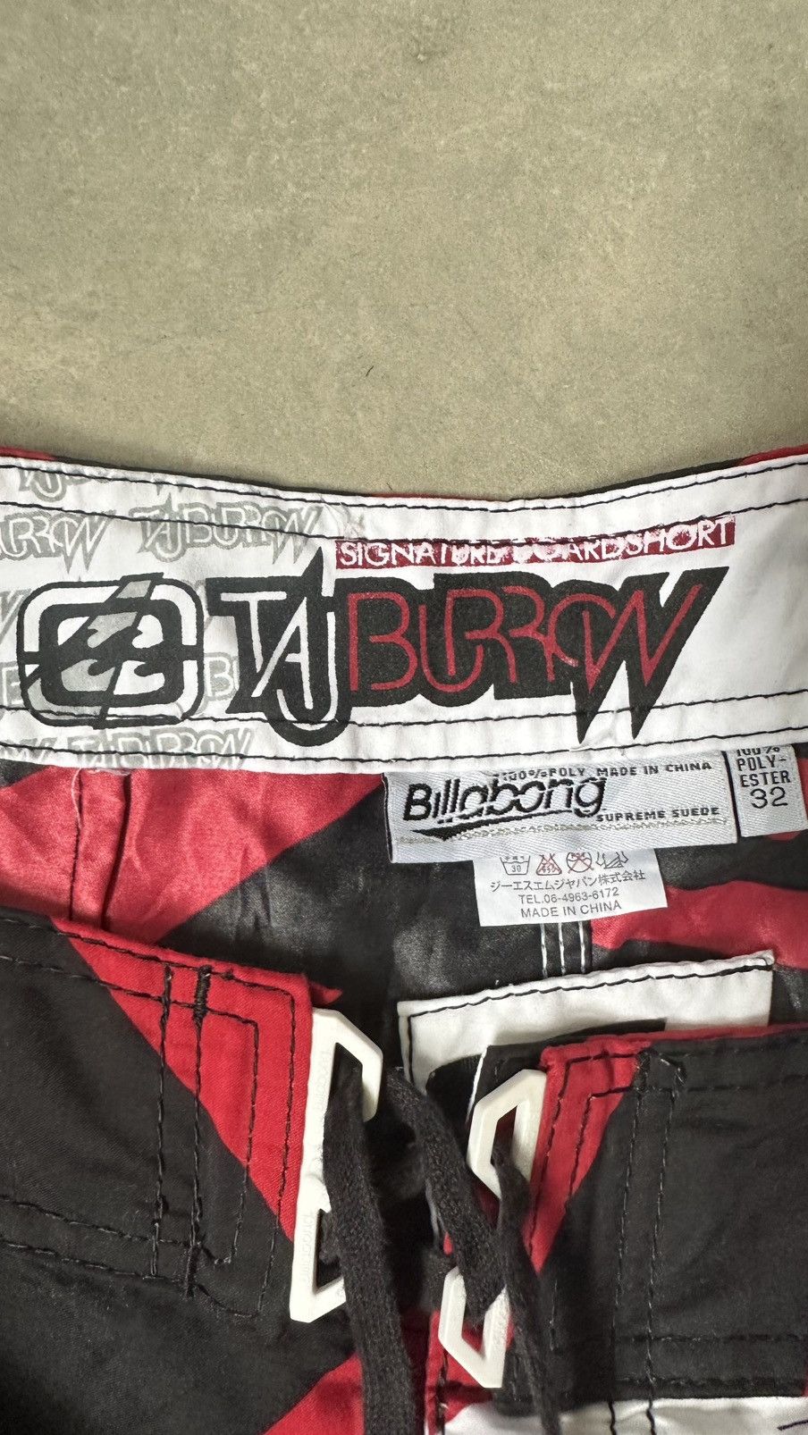 Billabong VINTAGE Y2K BILLABONG TAJ BURROW BOARSHORT Size US 34 / EU 50 - 6 Thumbnail