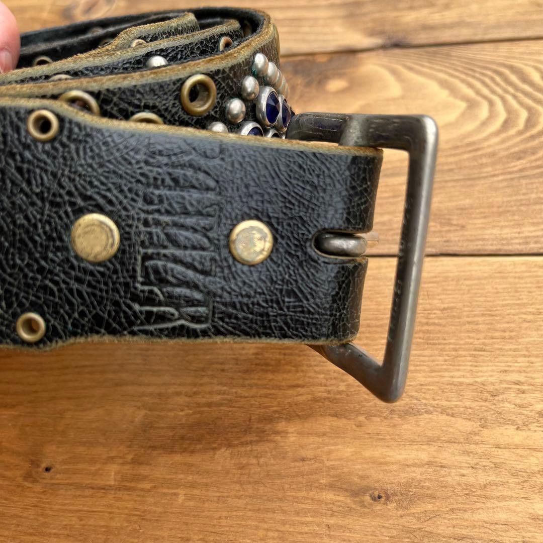 Hysteric Glamour Baltazar Studded Crystal Leather Belt Size ONE SIZE - 3 Thumbnail