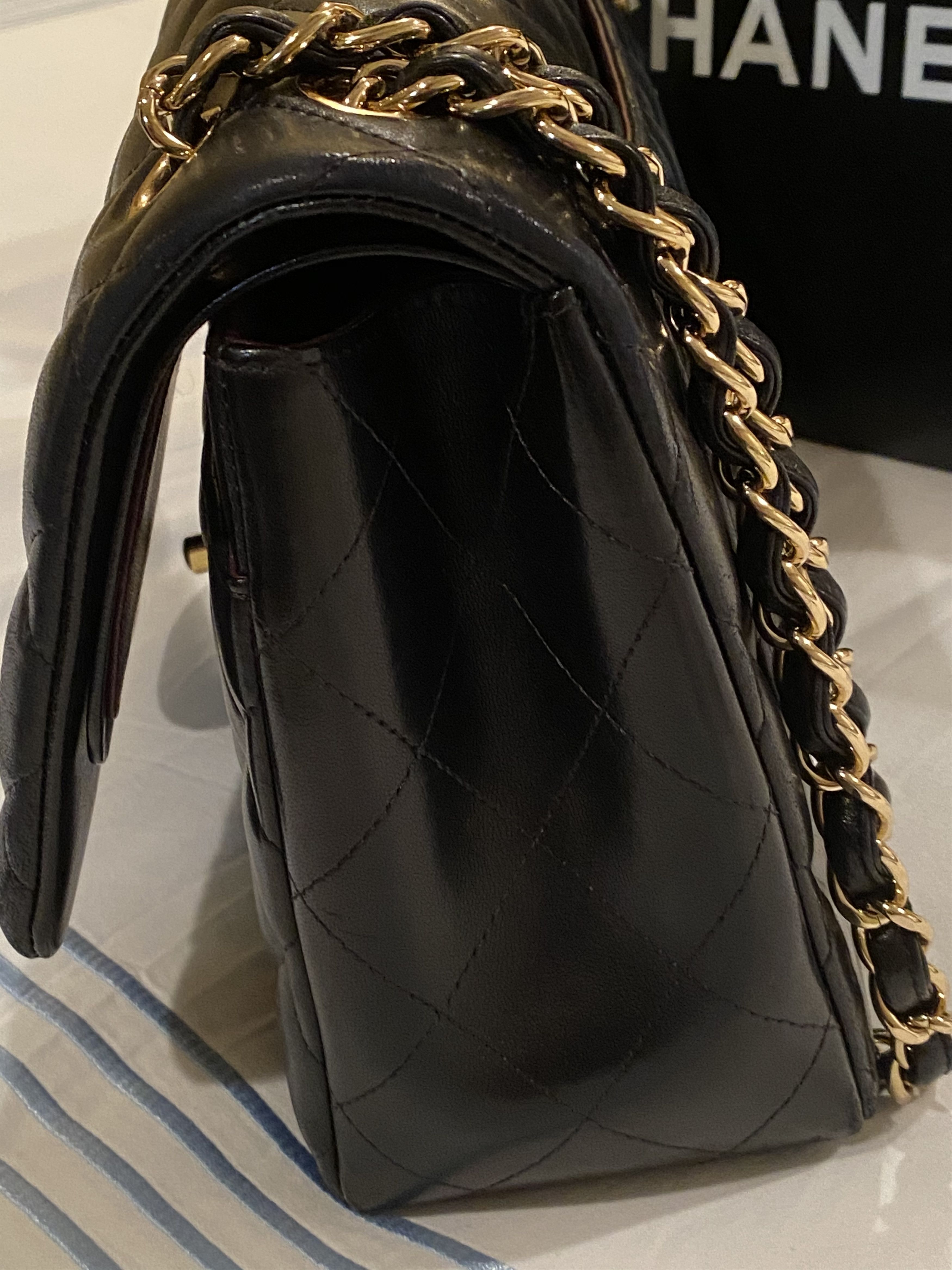 Chanel Chanel Jumbo Double Flap Lambskin, GHW Size ONE SIZE - 7 Thumbnail