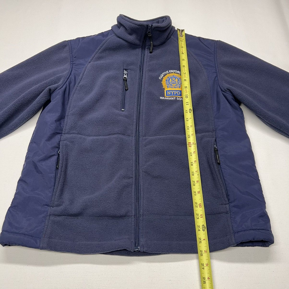 Other NYPD Fleece Sweatshirt Blue Zip Police Warrant Enforcement Size US M / EU 48-50 / 2 - 18 Thumbnail