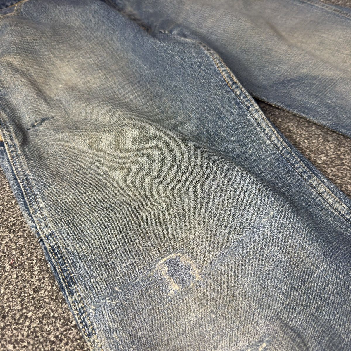 RRL Ralph Lauren Vintage Ralph Lauren C5 Freemont Carpenter Distressed Denim Size US 32 / EU 48 - 4 Thumbnail