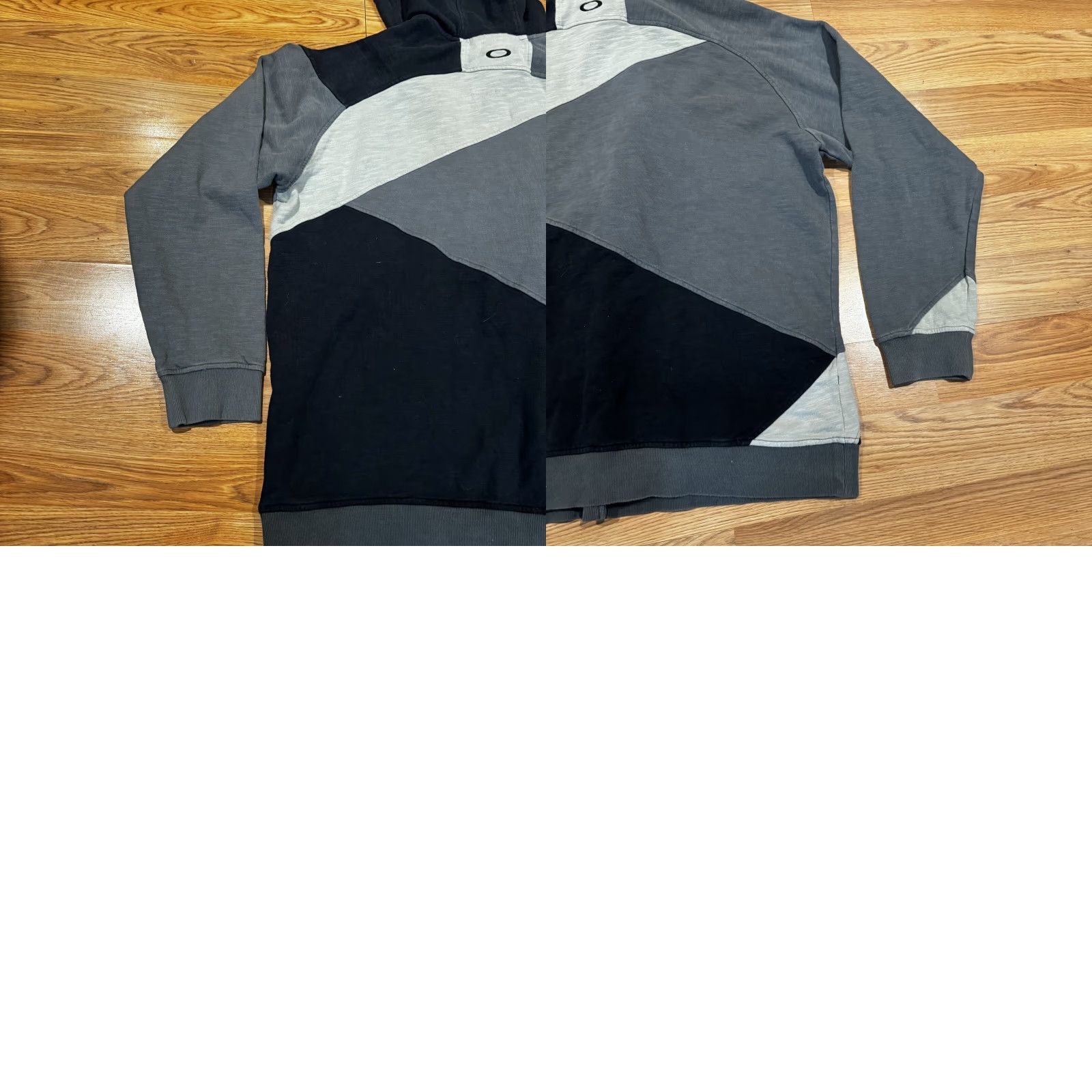 Oakley Oakley Jacket Parka Geometric Gray Black Fleece Water Repellent Mid-Length Zip Men’s 2XL Size US XXL / EU 58 / 5 - 9 Thumbnail