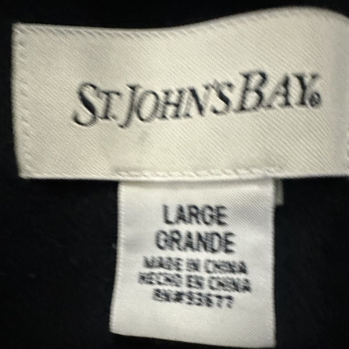 St. Johns Bay × Vintage Classic Black Double Breasted Wool Pea Coat Size L / US 10 / IT 46 - 7 Thumbnail