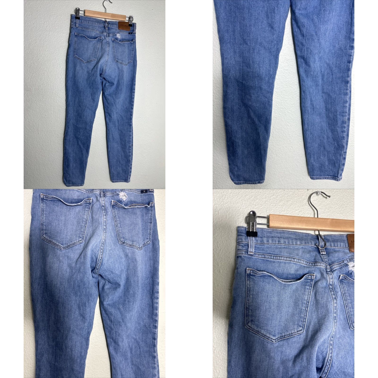 Lucky Brand Lucky Brand Bridgette Skinny Jeans - Light Wash Distressed High Rise 6R 27x29 Women Size ONE SIZE - 8 Thumbnail