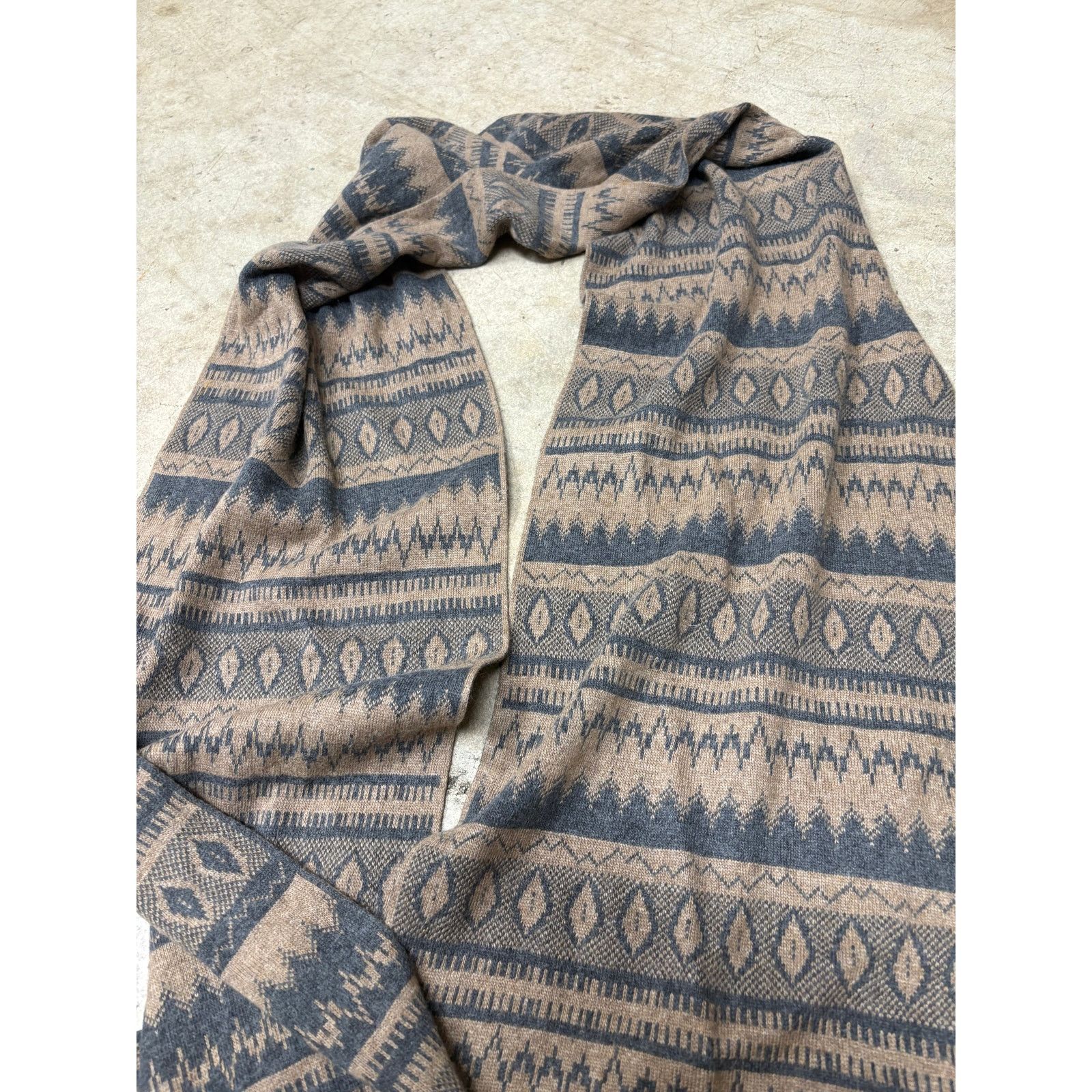 Sandro Sandro Paris Geometric Angora Wool-Blend Boho Fringe Scarf Size ONE SIZE - 5 Thumbnail