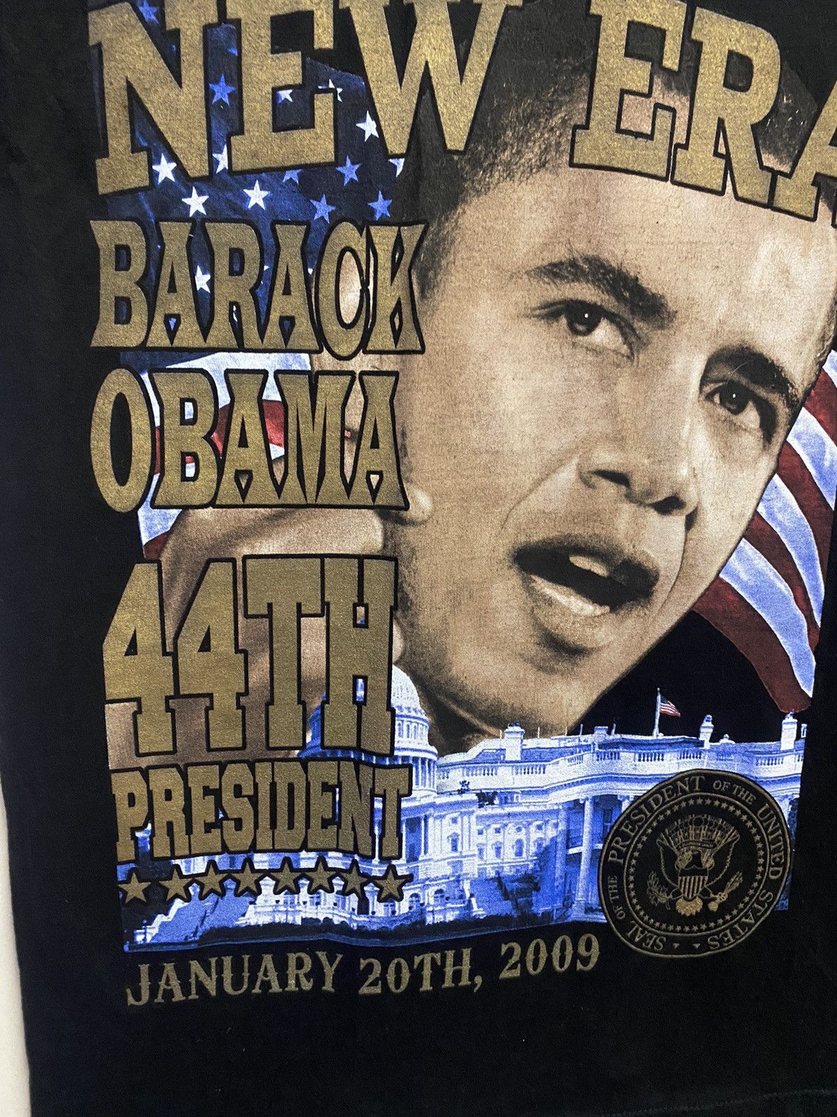 Other Vintage Y2K Barack Obama New Era 44th President Rap Tee Size US L / EU 52-54 / 3 - 3 Thumbnail