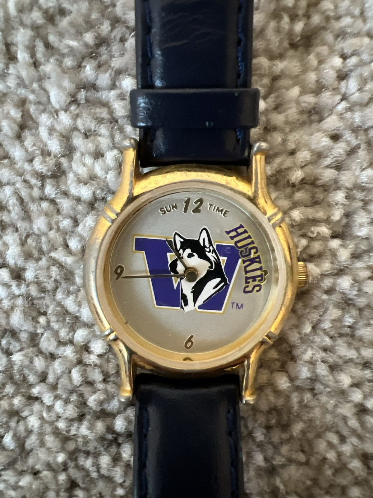 Other University Of Washington Huskies Sun Time Leather Band Watch Size ONE SIZE - 2 Thumbnail