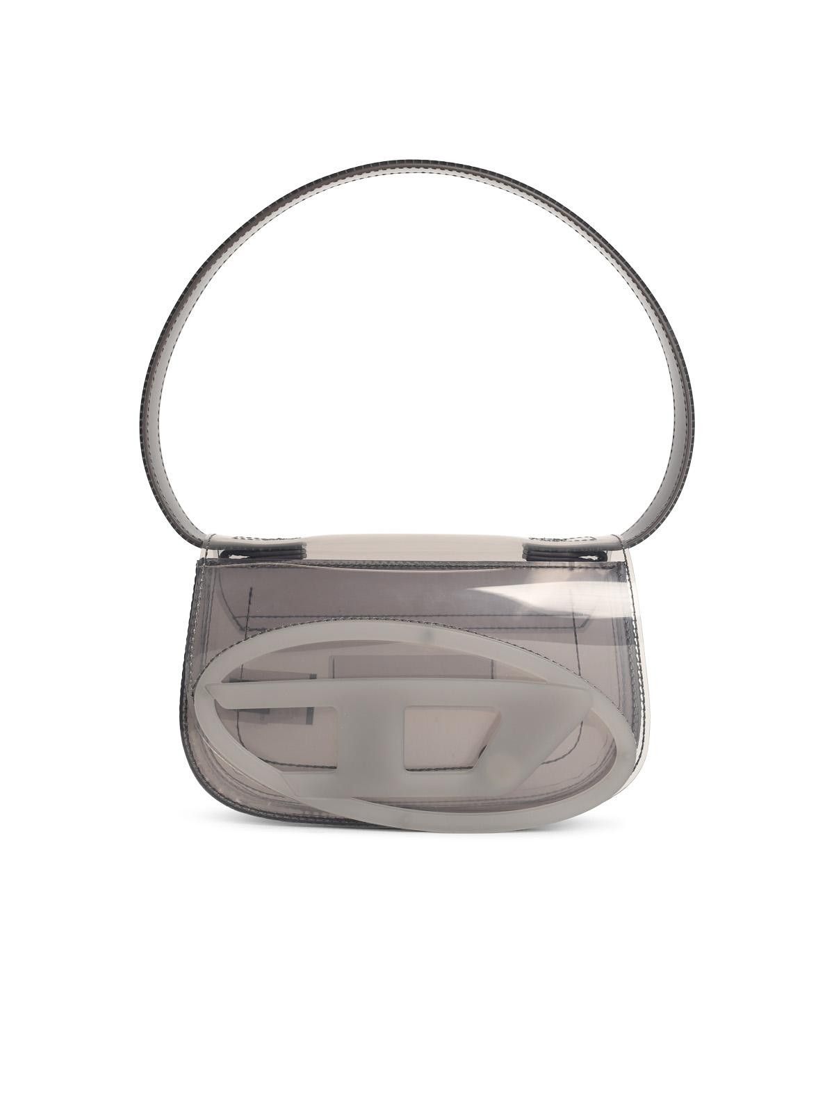 Diesel DIESEL Iconic '1Dr Shoulder Bag In Silver Transparent Tpu Size ONE SIZE - 1 Thumbnail