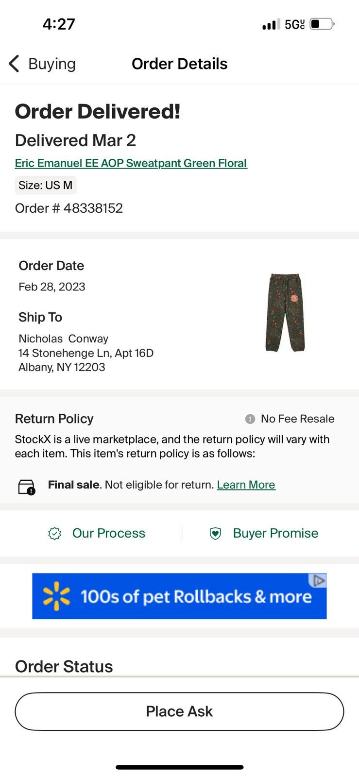 Eric Emanuel Eric Emanuel green floral all over print sweatpants medium Size US 30 / EU 46 - 2 Thumbnail