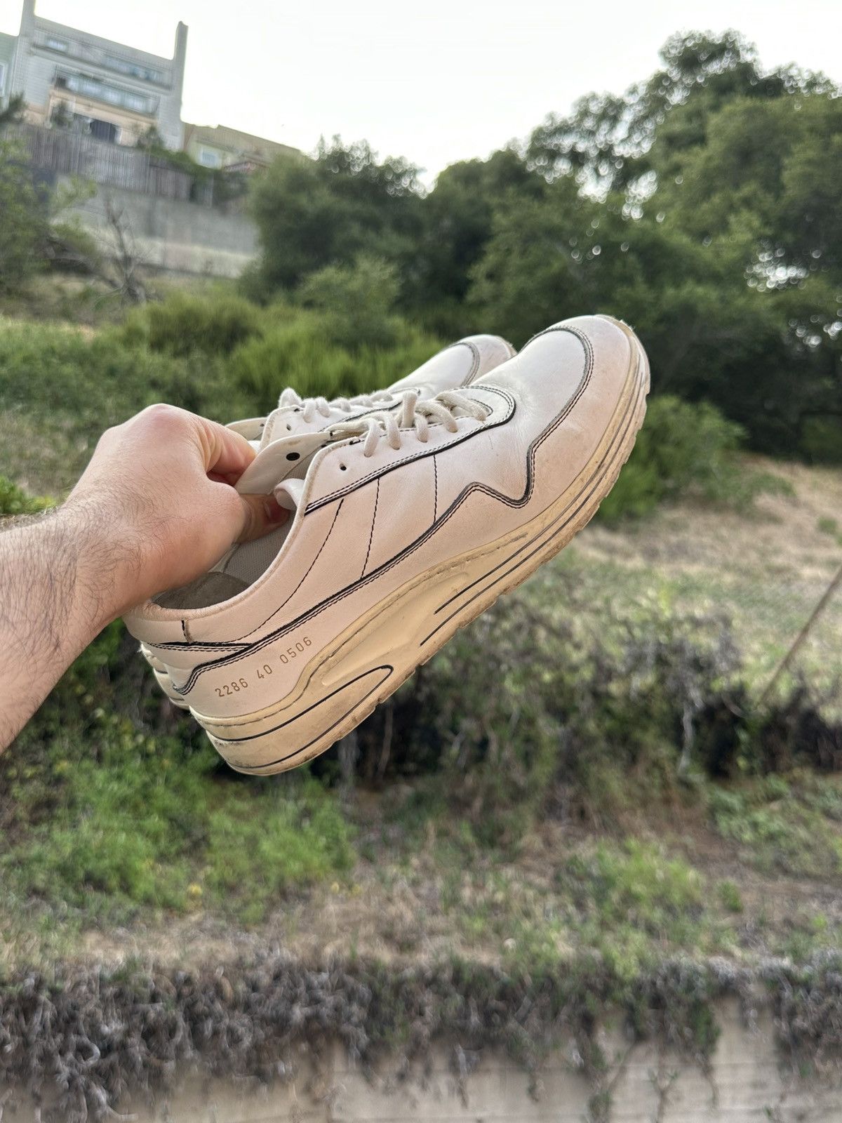 Common Projects RARE GRAIL Common Projects white leather bball low size 40 Size US 8 / EU 41 - 4 Thumbnail