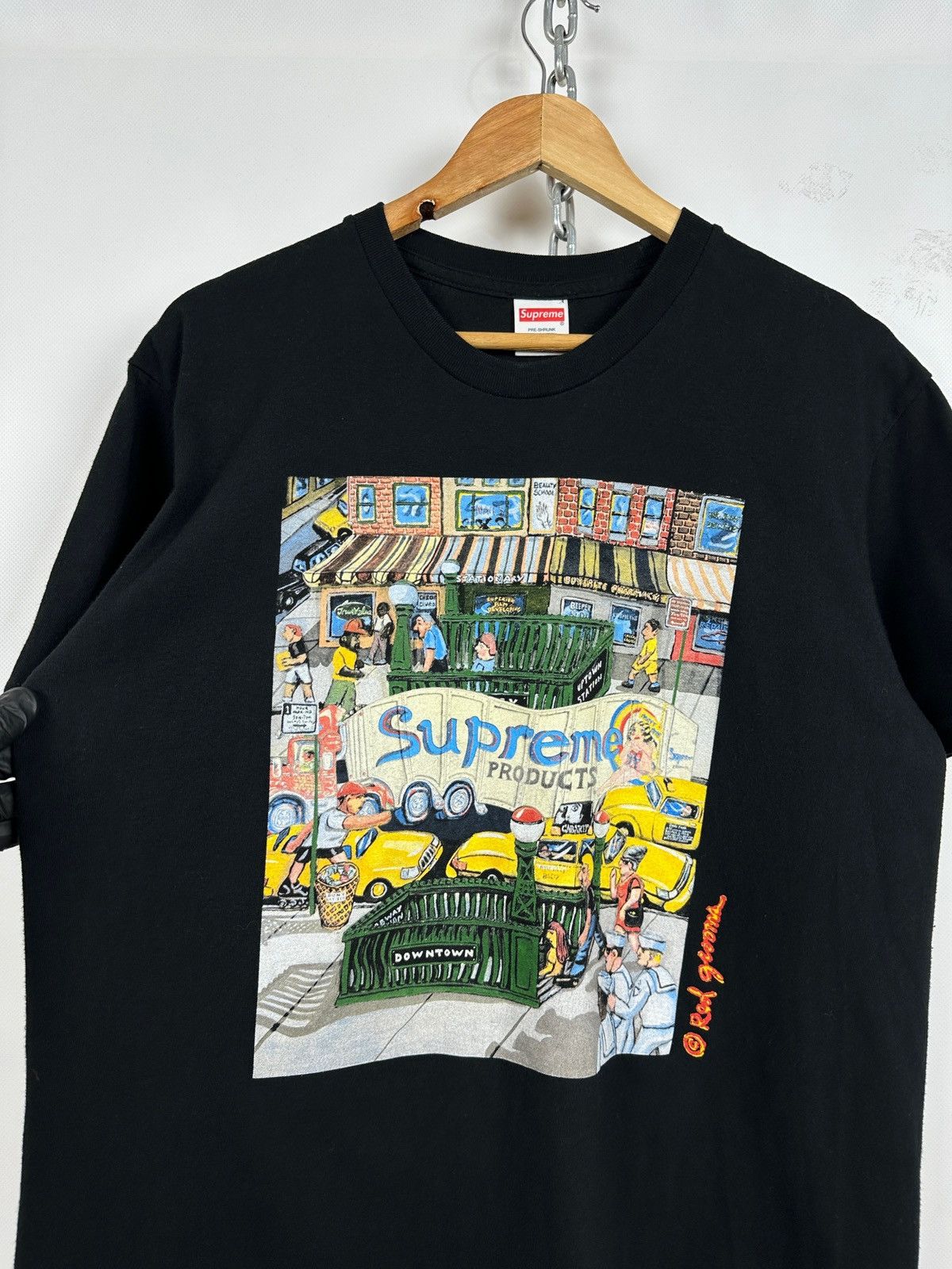 Supreme Supreme Manhattan Black T-Shirt Size US M / EU 48-50 / 2 - 8 Thumbnail