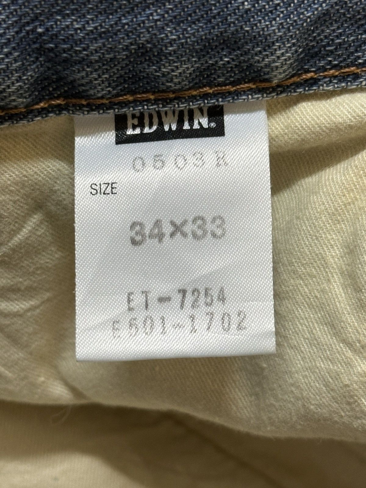 Edwin Vintage Edwin Faded Wash Distressed Style Baggy Jeans Size US 34 / EU 50 - 10 Thumbnail