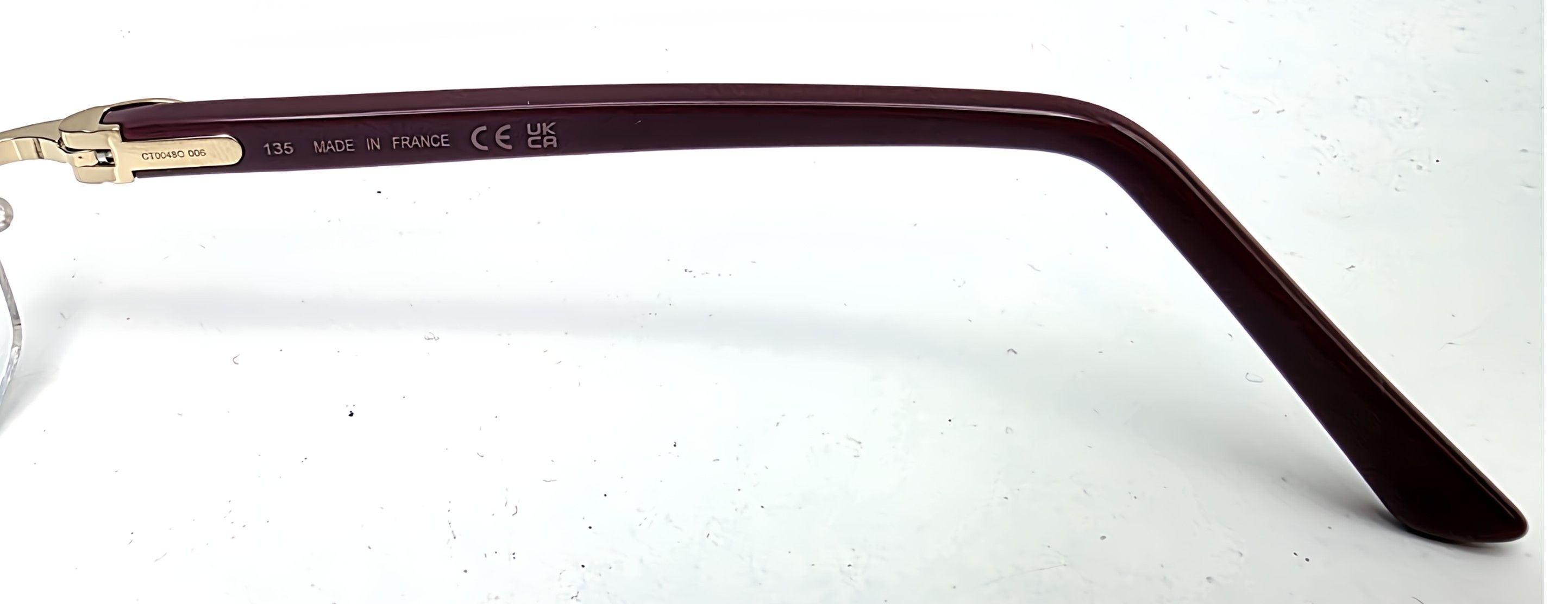 Cartier NEW! Cartier Glasses Canazei Burgandy CT0048O Size ONE SIZE - 9 Thumbnail