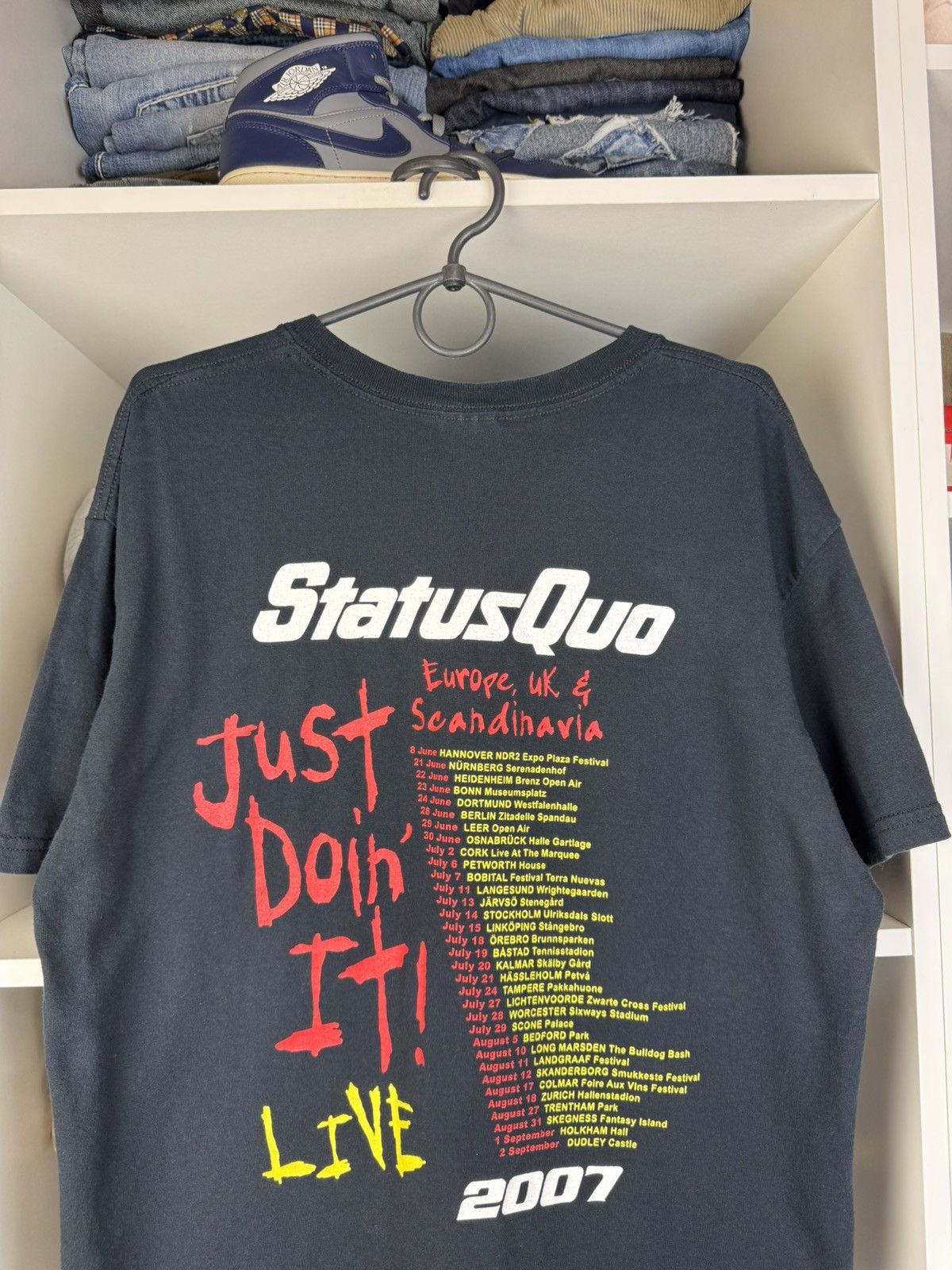Band Tees Status Quo “Just Doin’ It” 2007 Tour T-Shirt Size US L / EU 52-54 / 3 - 15 Thumbnail