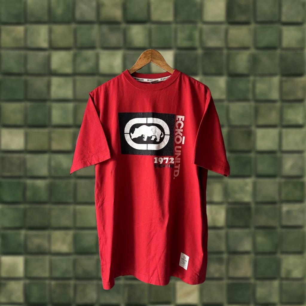 Ecko Unltd. Ecko Unltd. Vintage Big Logo Rap Skate Style Y2K Red Shirt Size L Men Size US L / EU 52-54 / 3 - 1 Thumbnail