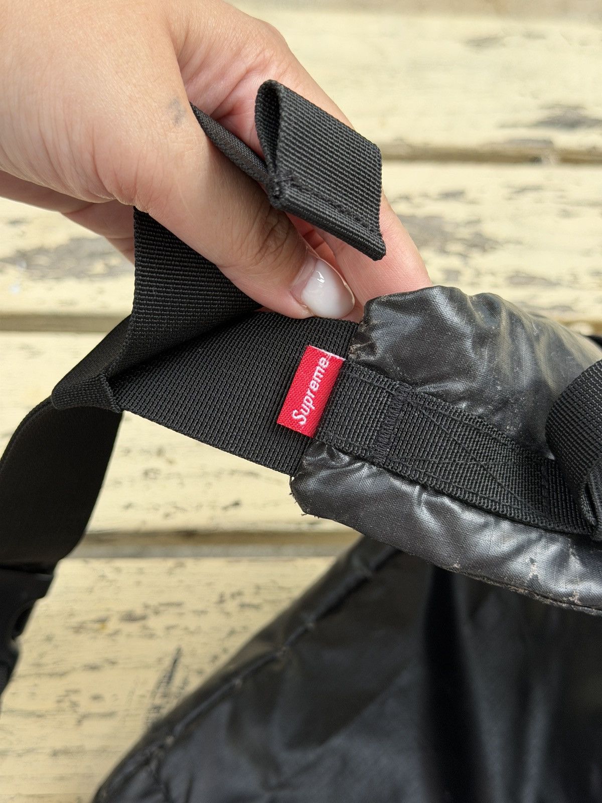 Supreme Supreme Black Cordura Waist Crossbody Bag Size ONE SIZE - 8 Thumbnail