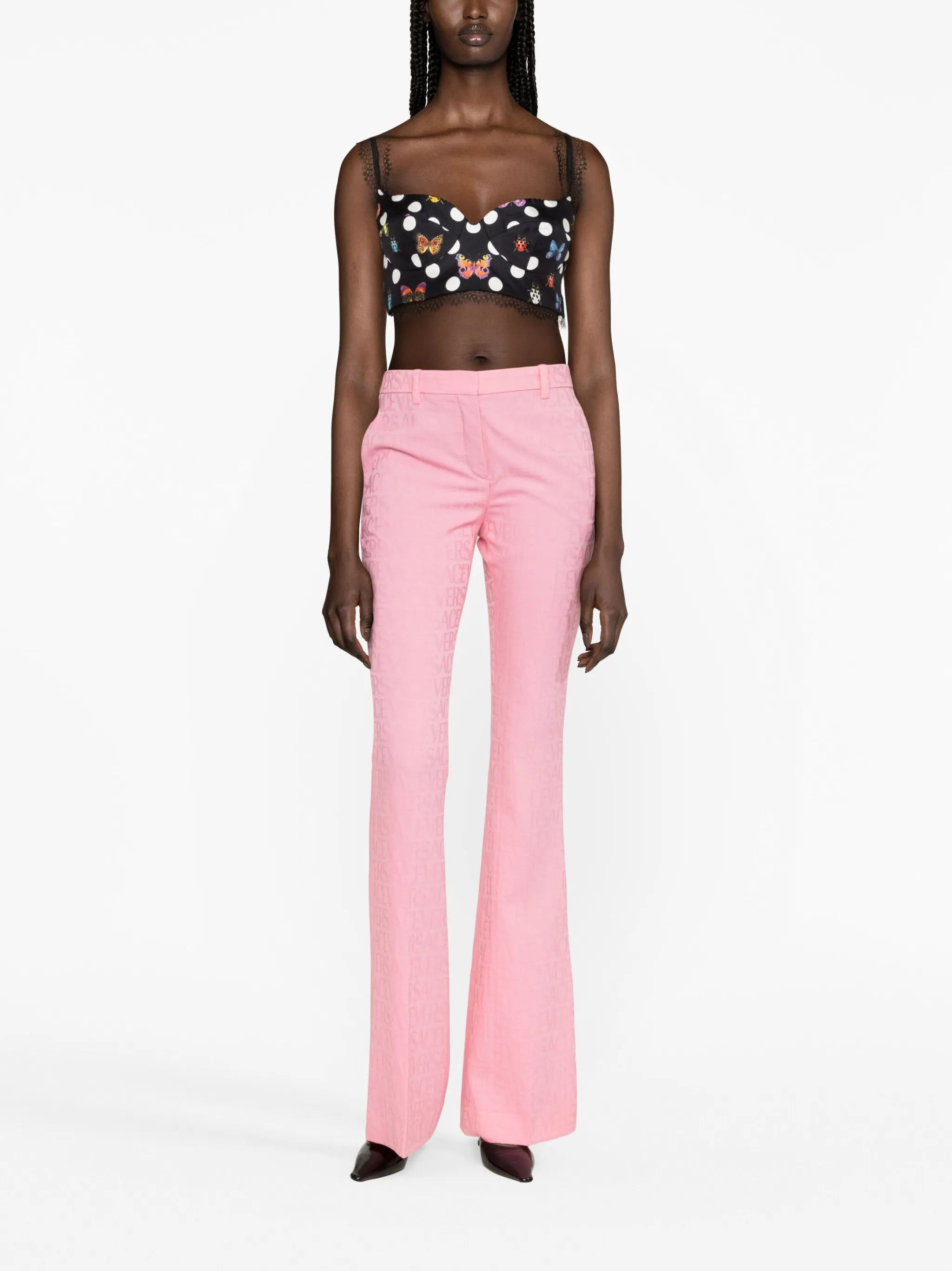 Versace o1y0226 Casual Pant in Pink Size 28" / US 6 / IT 42 - 2 Thumbnail