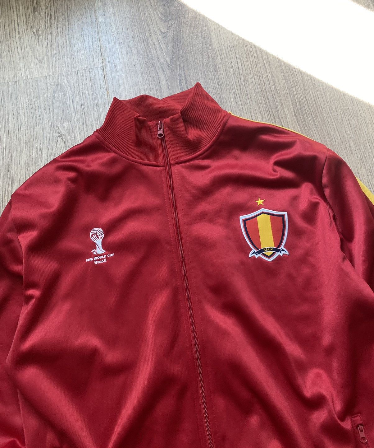 Adidas × Vintage Spain Red Official FIFA Espana Spain Track Jacket Xl Size US XL / EU 56 / 4 - 3 Thumbnail
