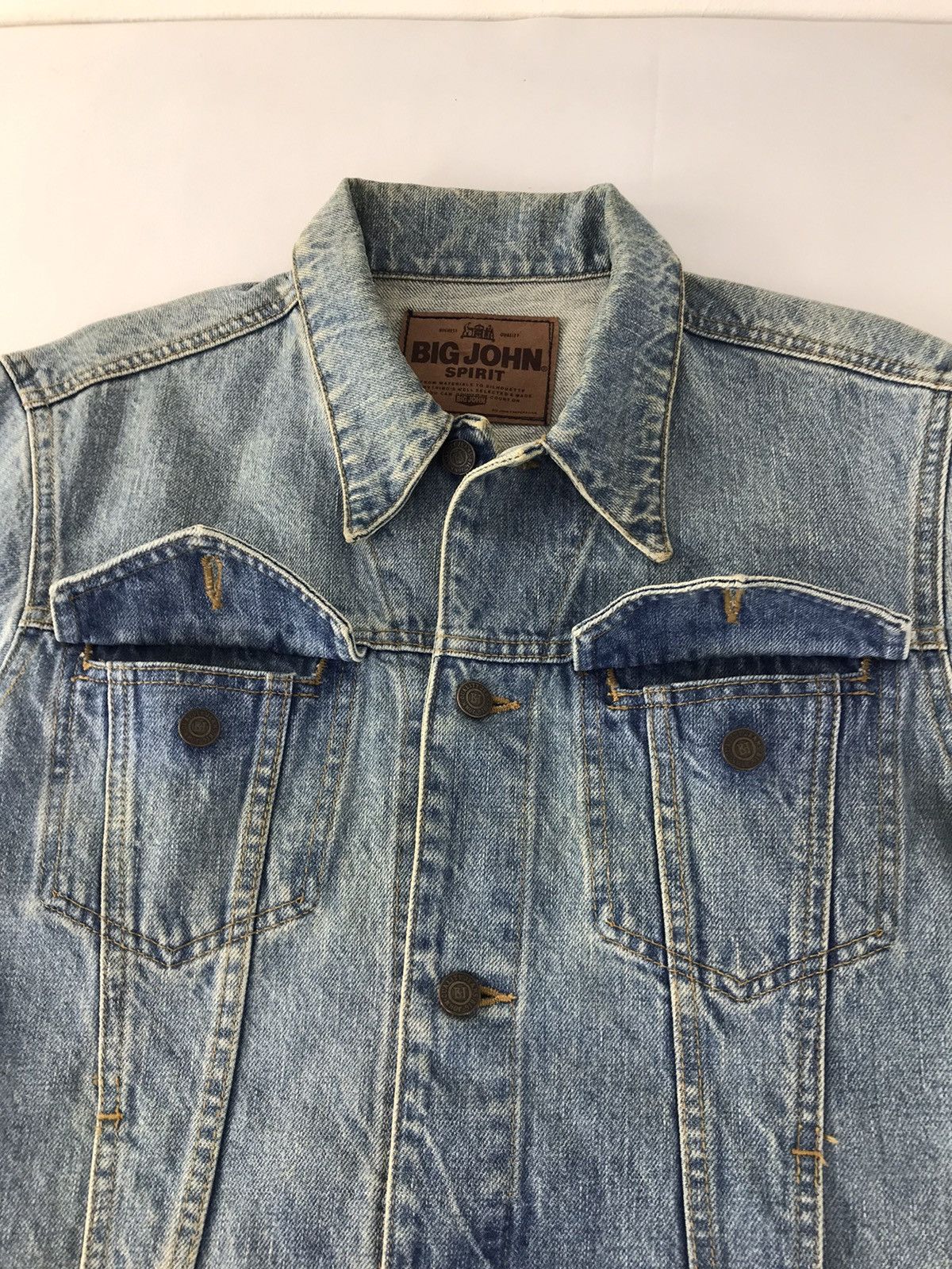 Big John × Vintage Vintage Big John Spirit Faded Colour Button Up Denim Jeans Size US M / EU 48-50 / 2 - 5 Thumbnail