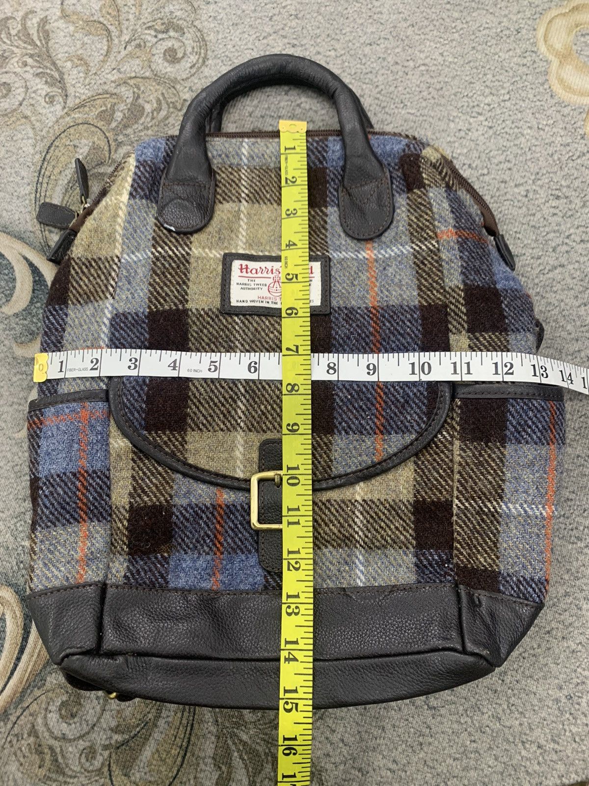 Harris Tweed British Green Harris Tweed Mini Backpack 2 in 1 Style Size ONE SIZE - 16 Thumbnail