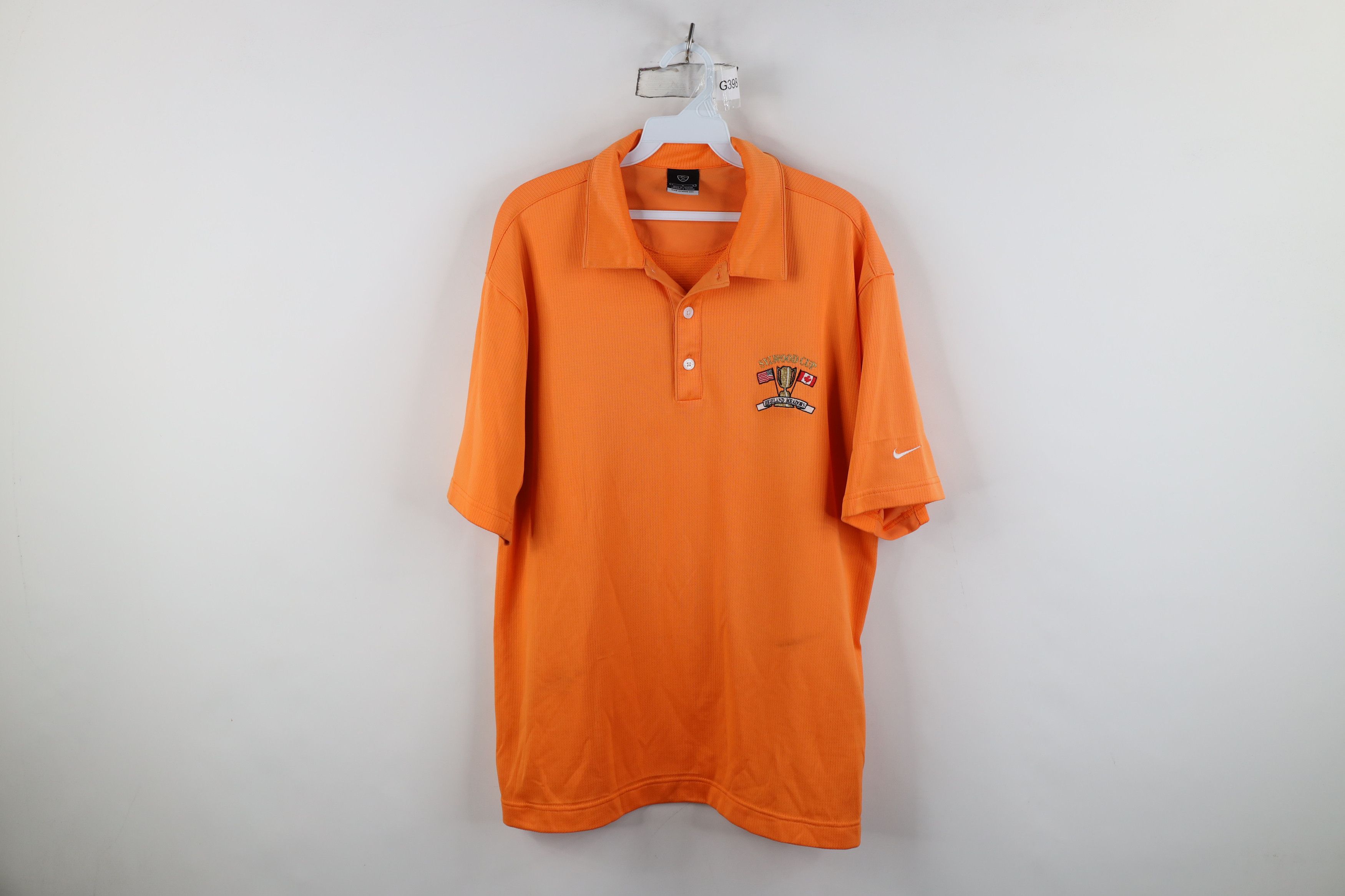Nike Vintage Nike Golf Highland Knit Golf Polo Shirt Orange Size US L / EU 52-54 / 3 - 1 Thumbnail