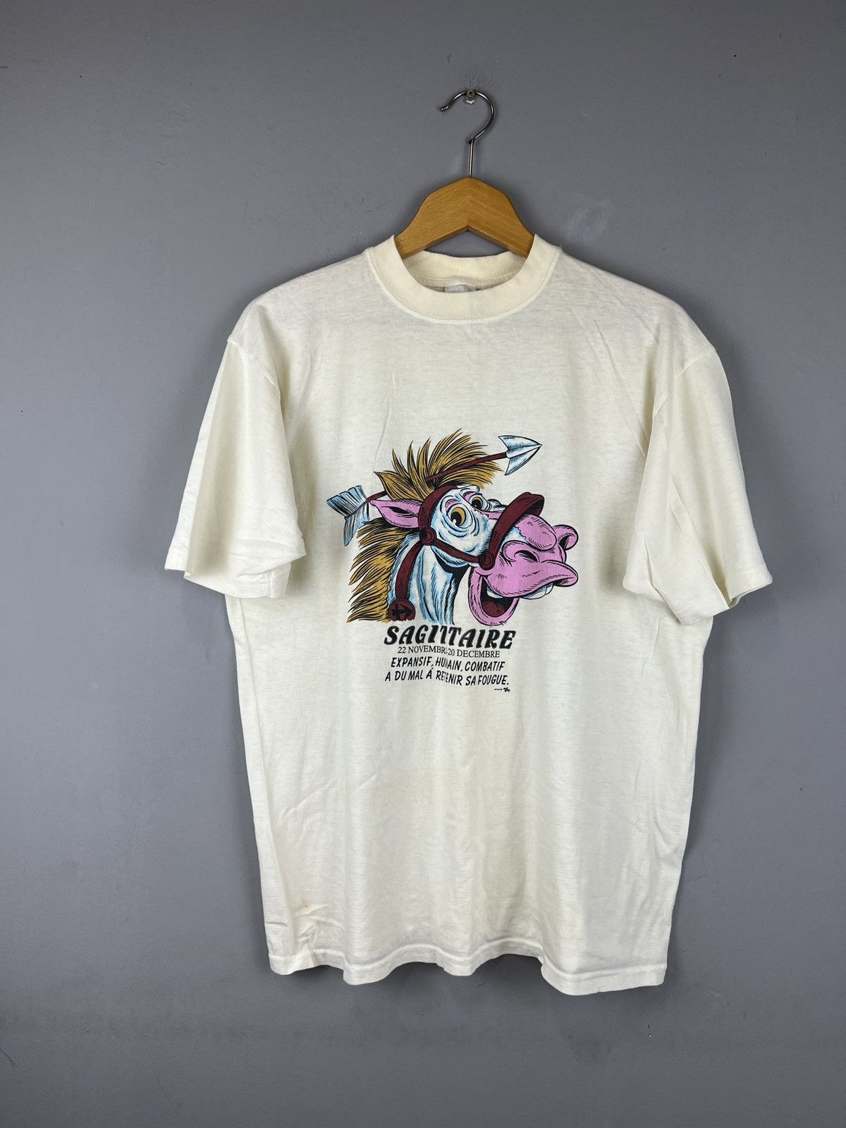 Vintage Vintage Humor tee Sagittire pink horse y2k Size US L / EU 52-54 / 3 - 1 Thumbnail