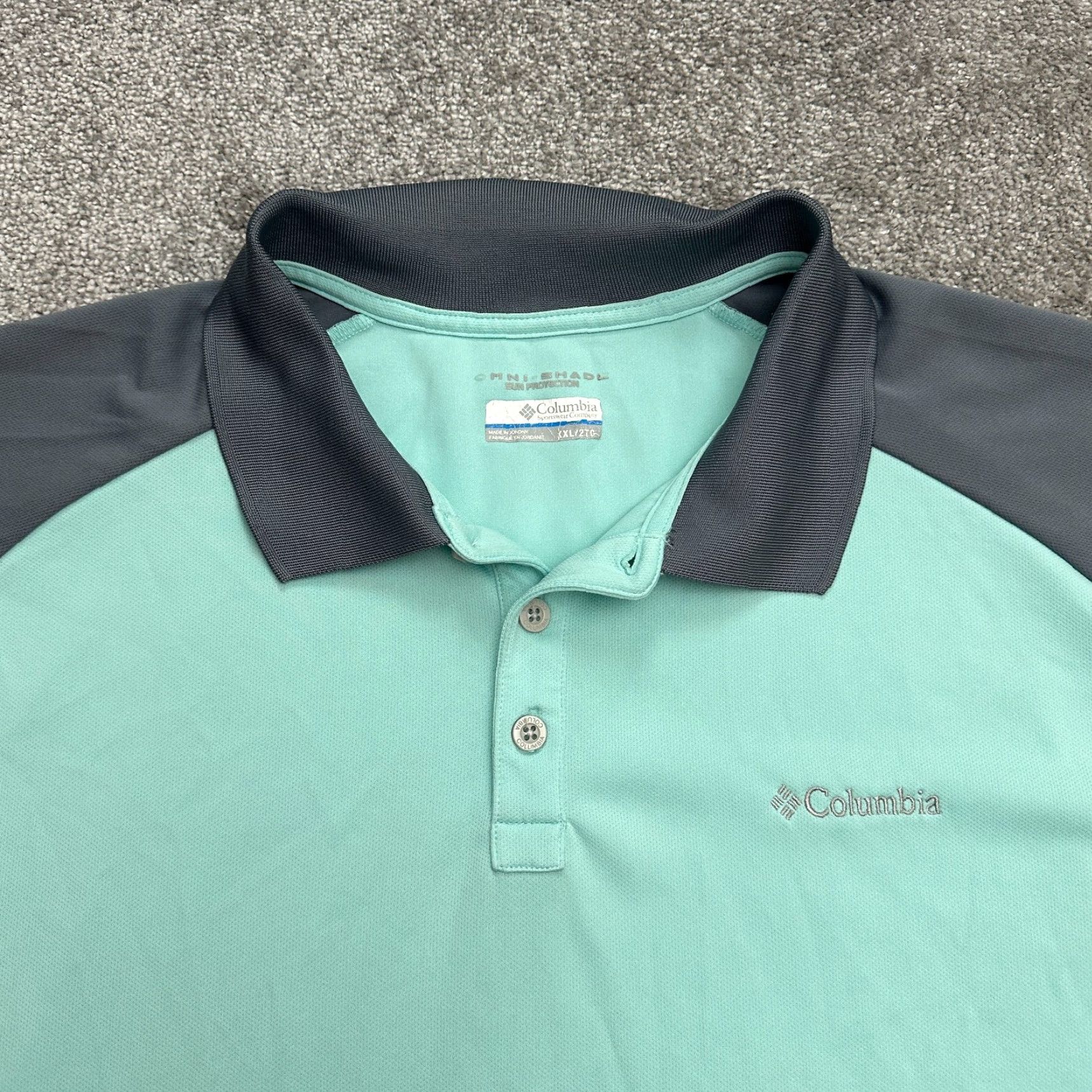 Vintage Columbia PFG Omni-Shade Blasting Cool II Polo Shirt Mens XXL Green Short Sleeve Size US XXL / EU 58 / 5 - 3 Thumbnail