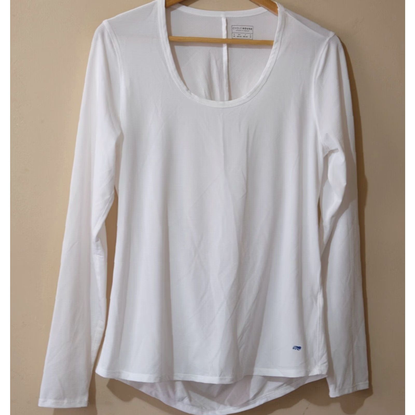 Vintage Cycle House Marika Longsleeve WhiteTee Shirt Top Women's M White Jersey T-Shirt Casual Activewear Womens M Size M / US 6-8 / IT 42-44 - 2 Thumbnail