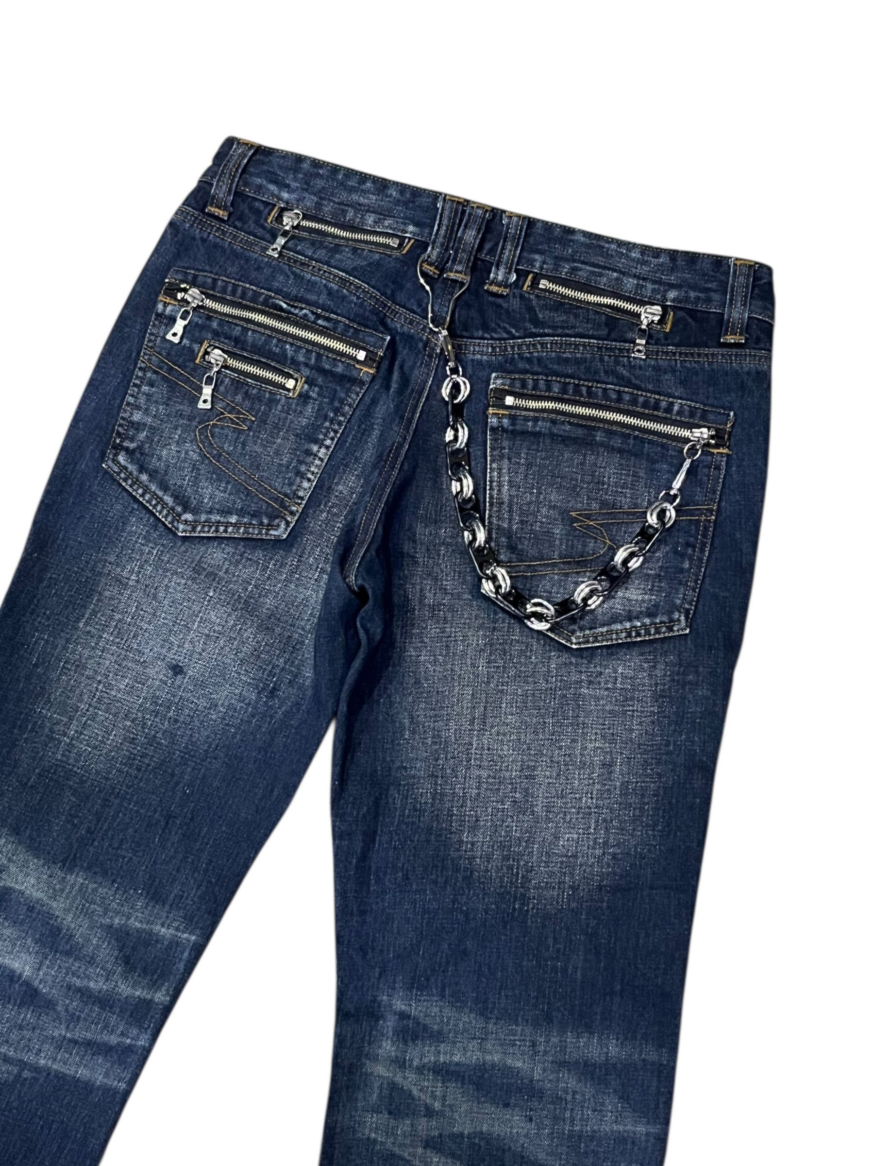 semanticdesign 🔥Ultra Rare Semantic Design Multi-Zipper Grunge Denim Size US 31 - 7 Thumbnail