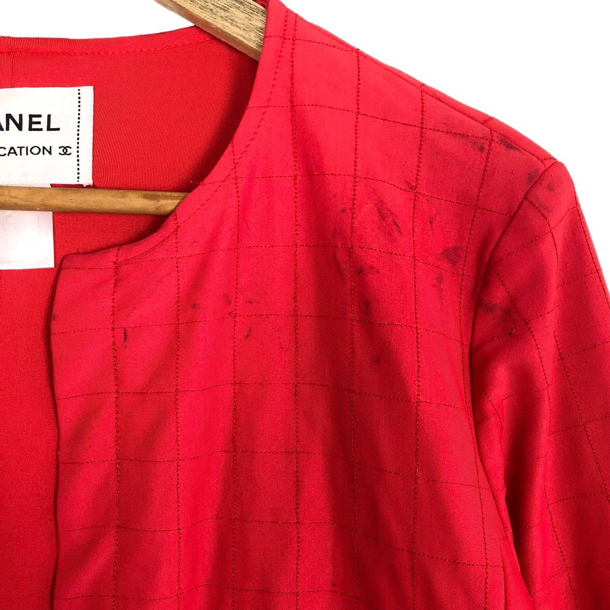 Chanel Chanel Lipstick Red Quilted Nylon Jacket Size S / US 4 / IT 40 - 9 Thumbnail