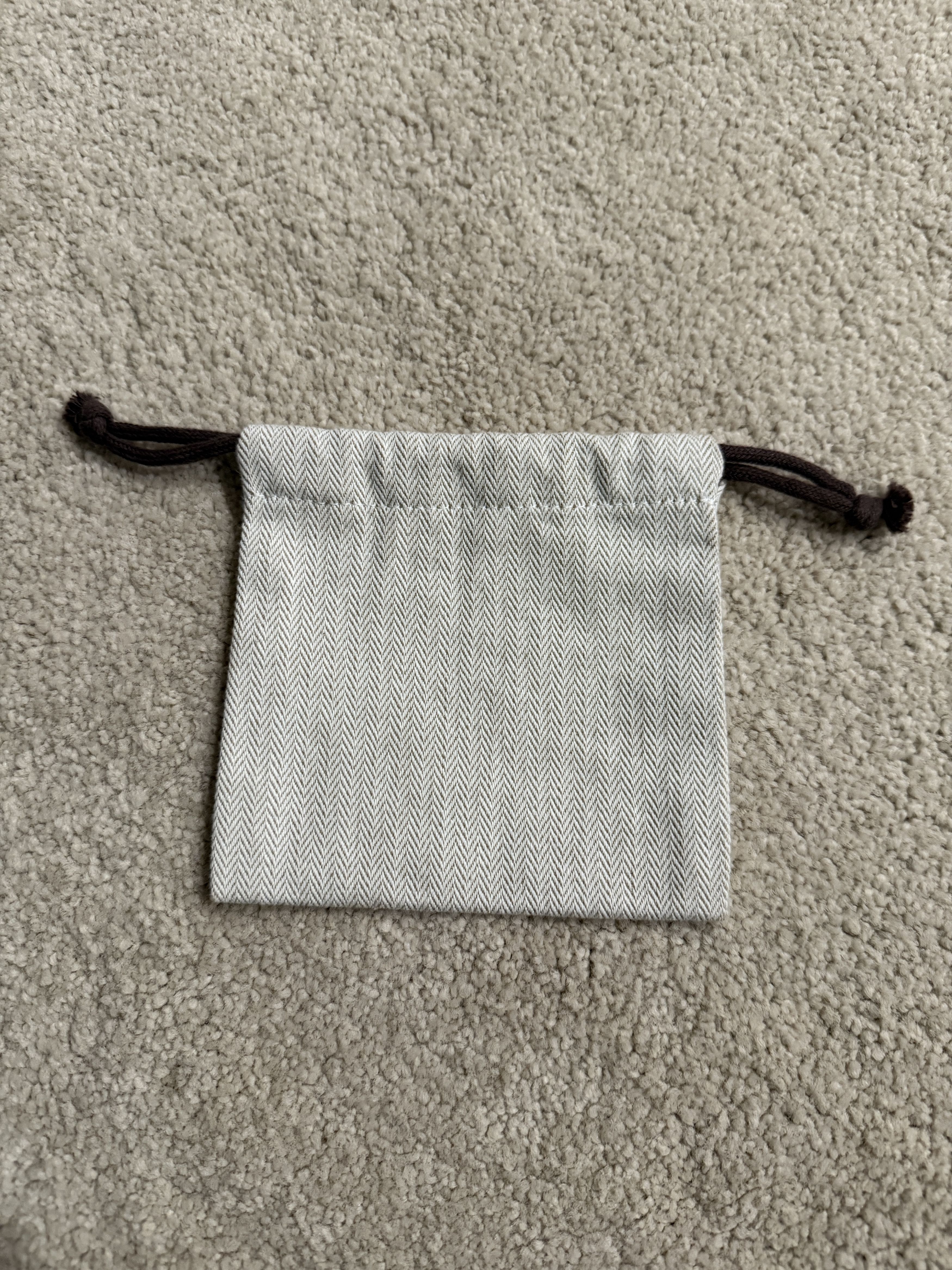 Hermes Authentic Hermes Herringbone Tweed Drawstring Storage Size ONE SIZE - 2 Thumbnail