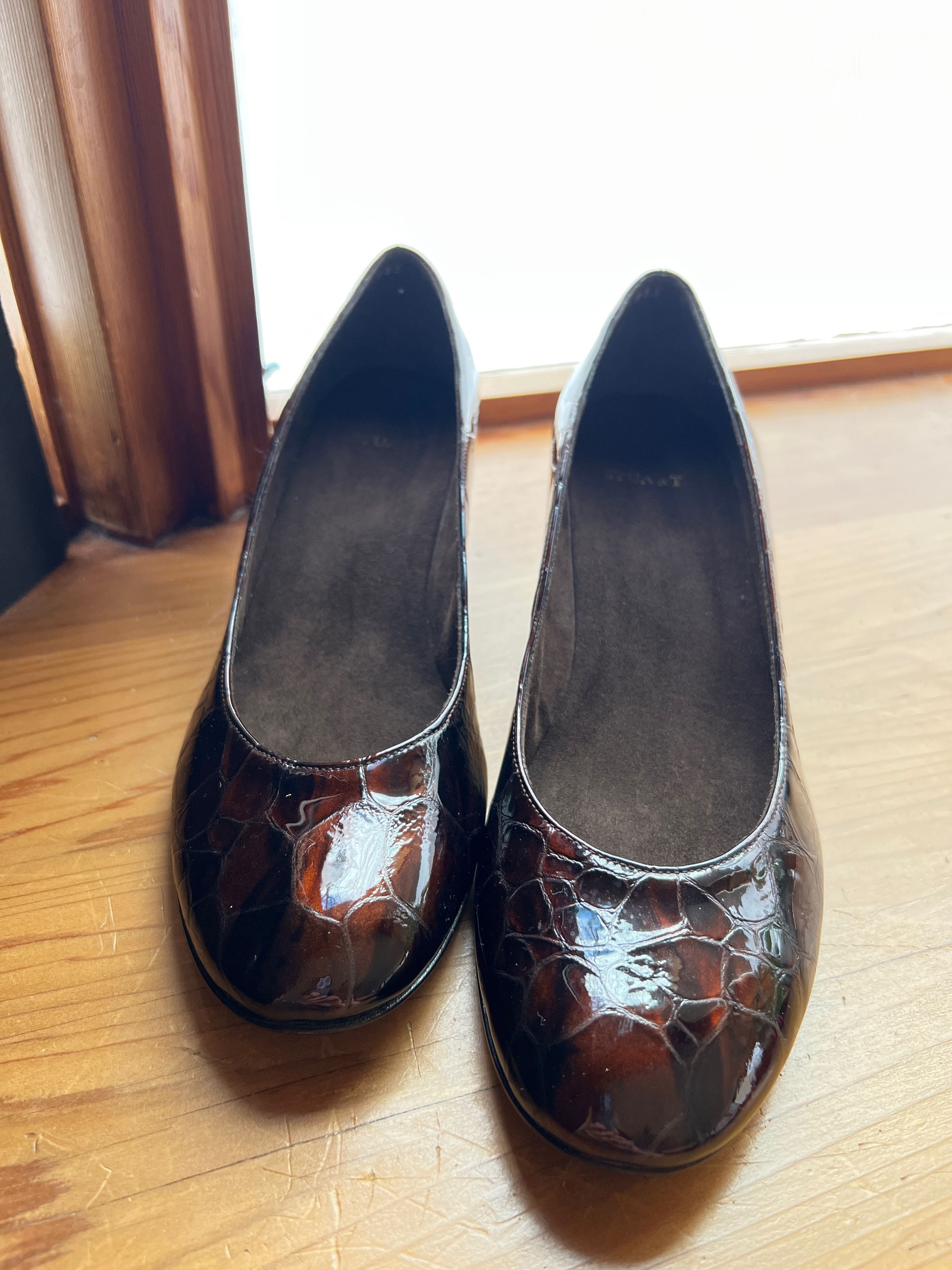 Stuart Weitzman Brown Alligator Stuart Weitzman Wedges Size US 9.5 / IT 39.5 - 4 Thumbnail