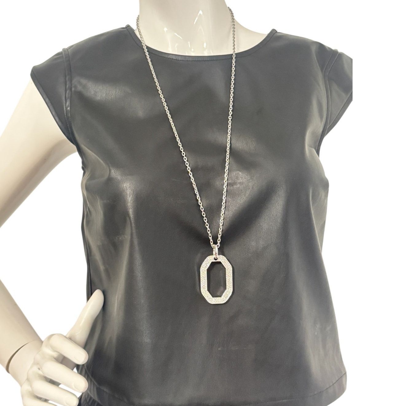 Swarovski Swarovski Dextera pendant Octagon shape, Medium, Necklace Size ONE SIZE - 5 Thumbnail