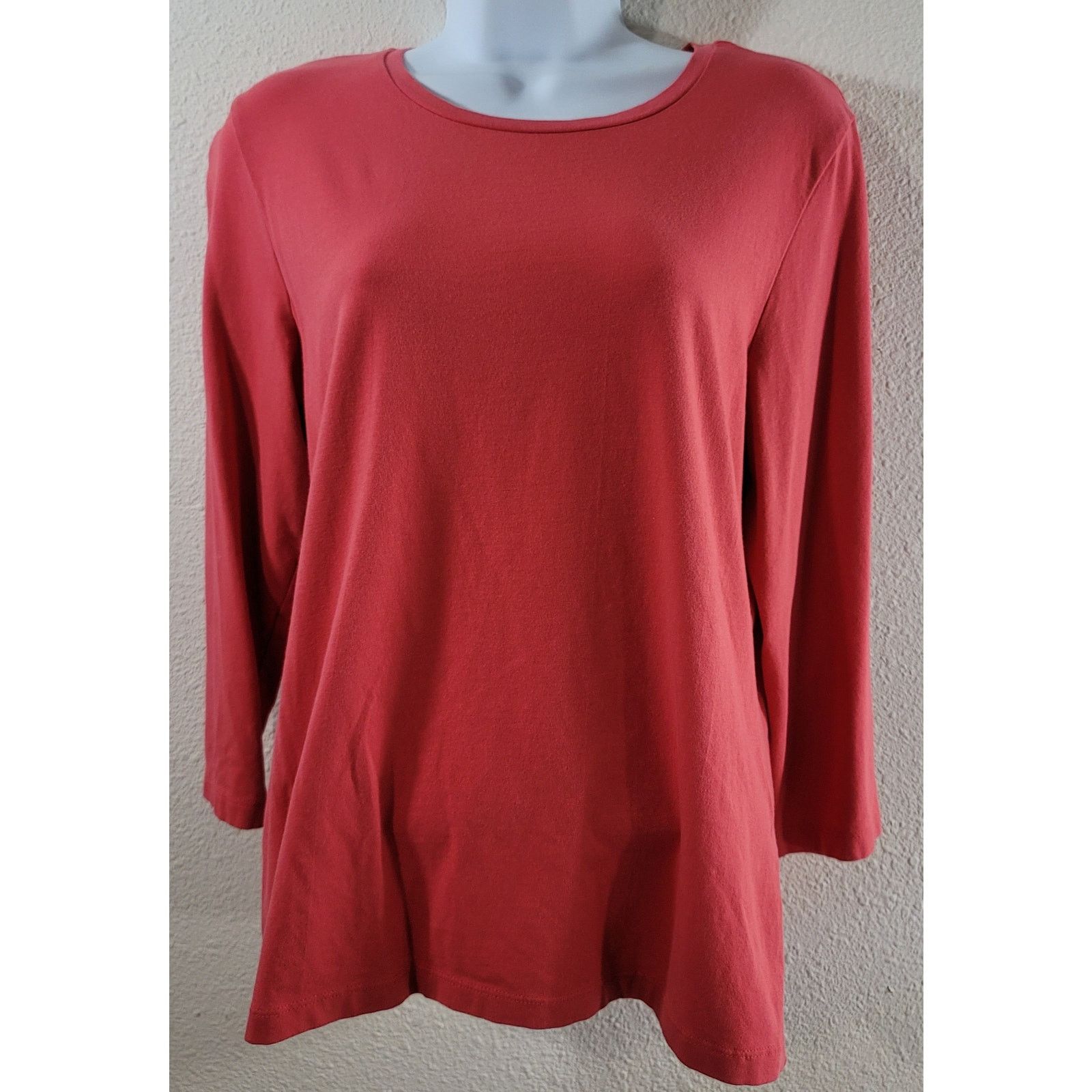 Chicos Chico's Orange Salmon Ultimate Tee Top 1 Medium Lightweight Size M / US 6-8 / IT 42-44 - 1 Thumbnail