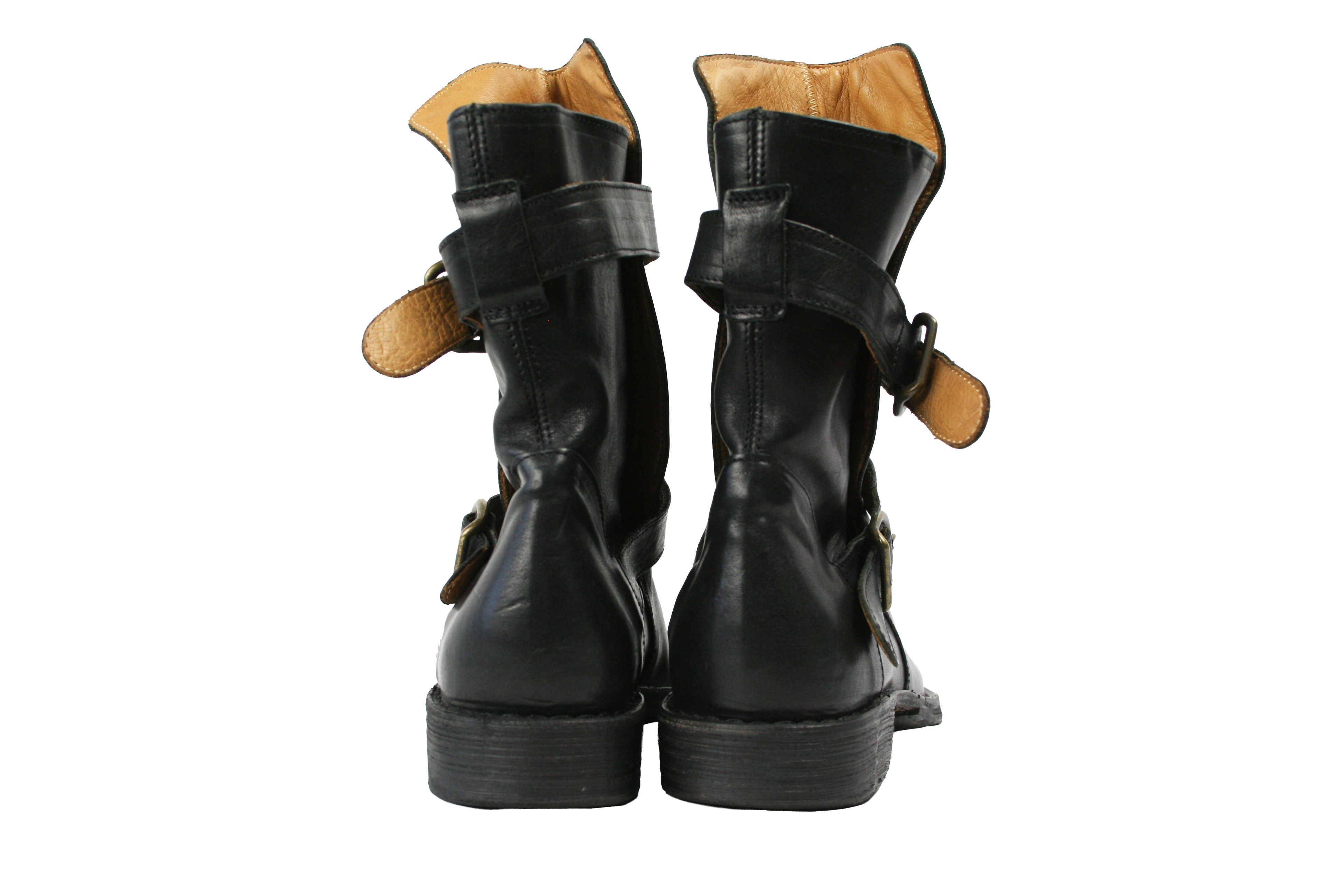 Fiorentini + Baker Eternity 713 Biker Double Buckles Boots Size US 9 / IT 39 - 9 Thumbnail