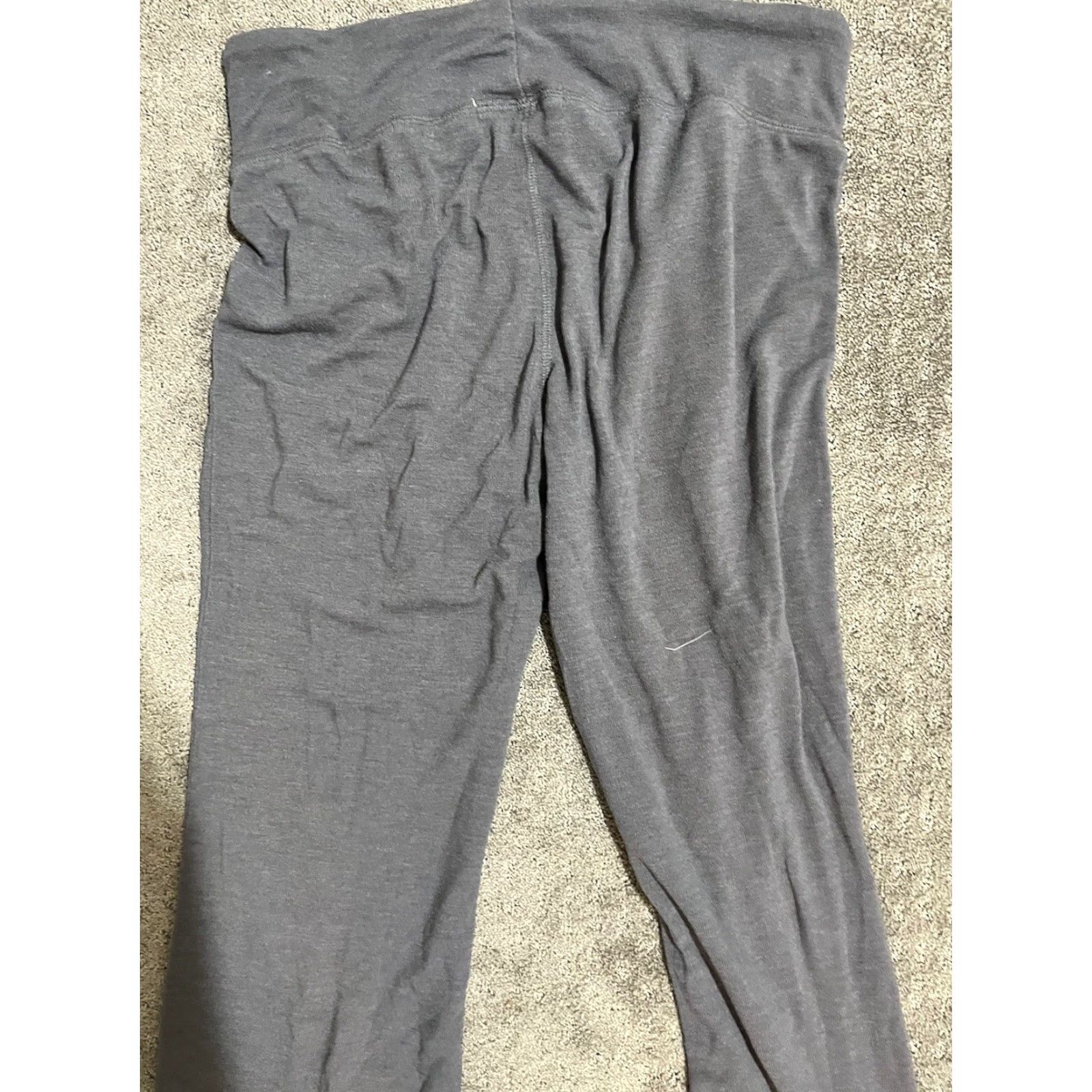 Vintage Seven7 Pants Women Large Solid Gray Chino Pull On Straight Leg Womens Size 36" / US 14 / IT 50 - 4 Thumbnail