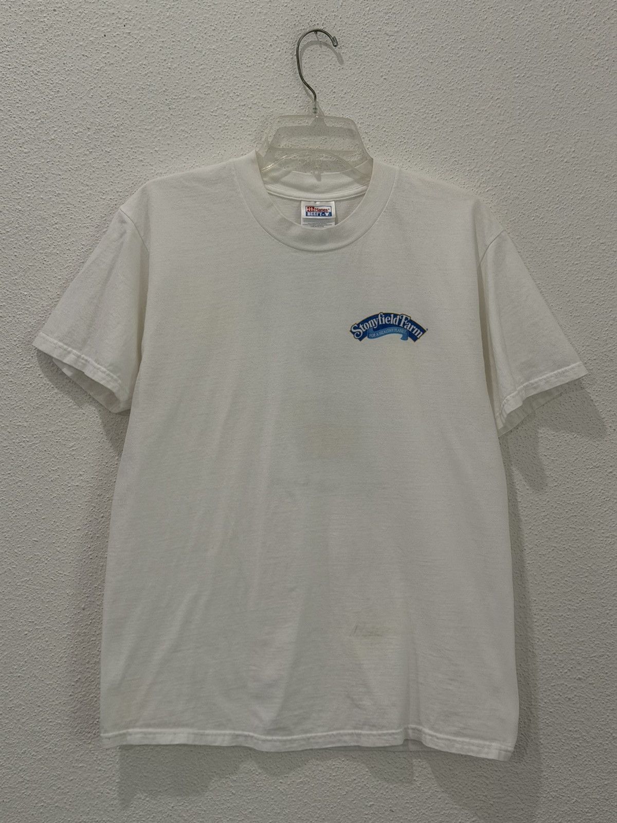 Vintage Vintage 90s Stonyfield Farm For A Healthy Planet Yogurt Tee Size US M / EU 48-50 / 2 - 3 Thumbnail