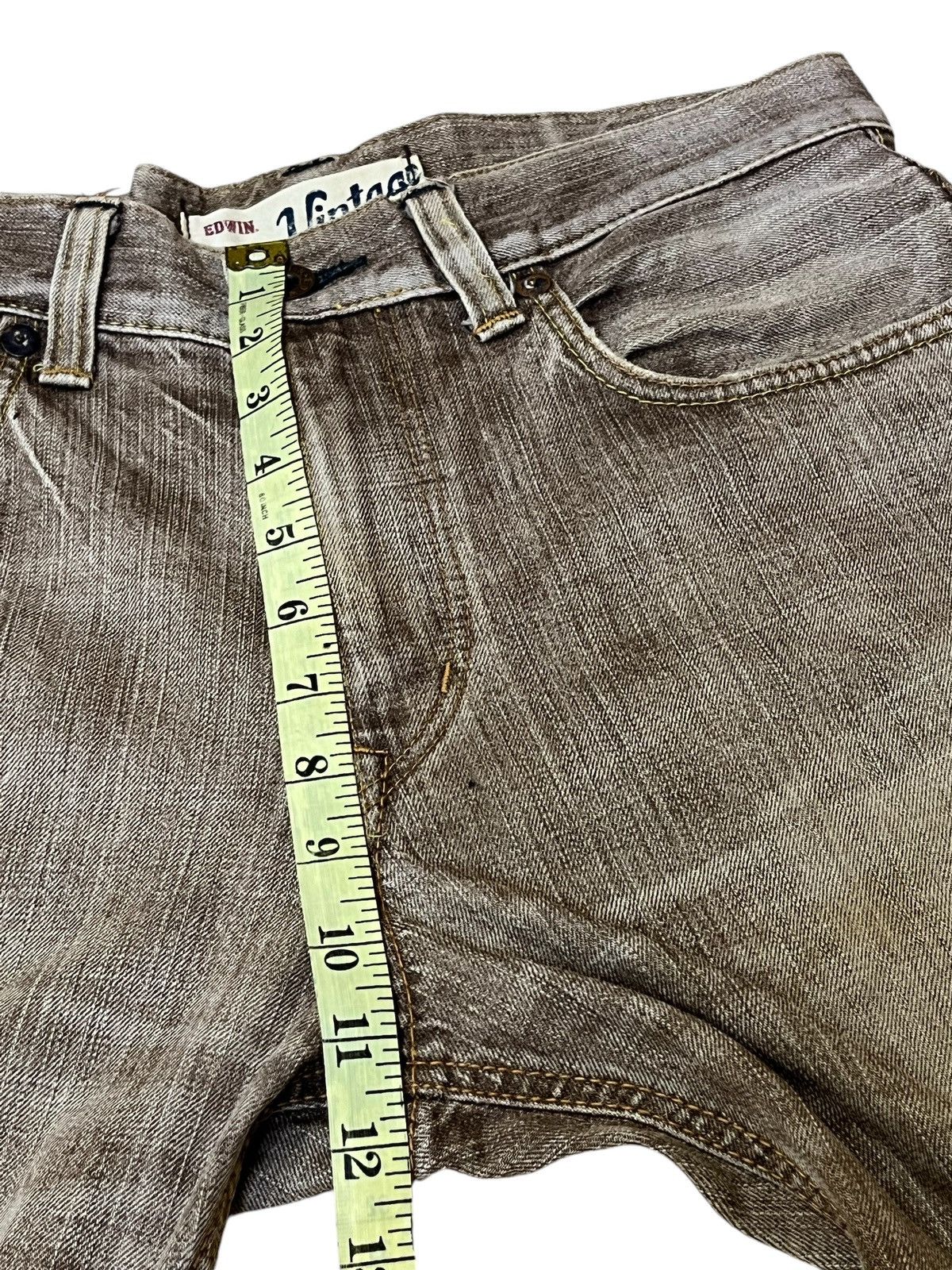 Edwin SICK🔥VINTAGE EDWIN 505V DISTRESSED REDLINE SELVEDGE JEANS Size US 32 / EU 48 - 18 Thumbnail
